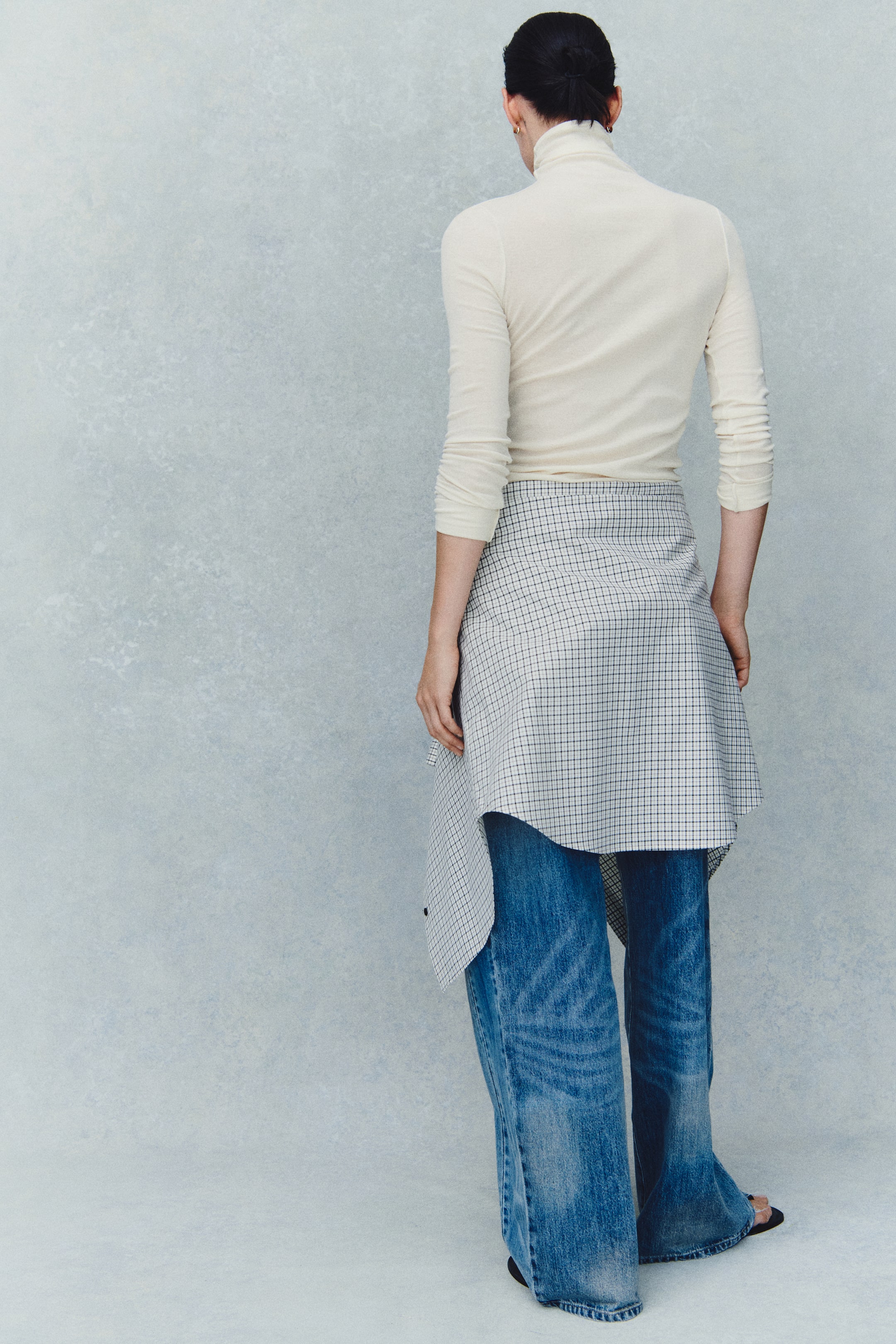 Pima Cotton Turtleneck Top