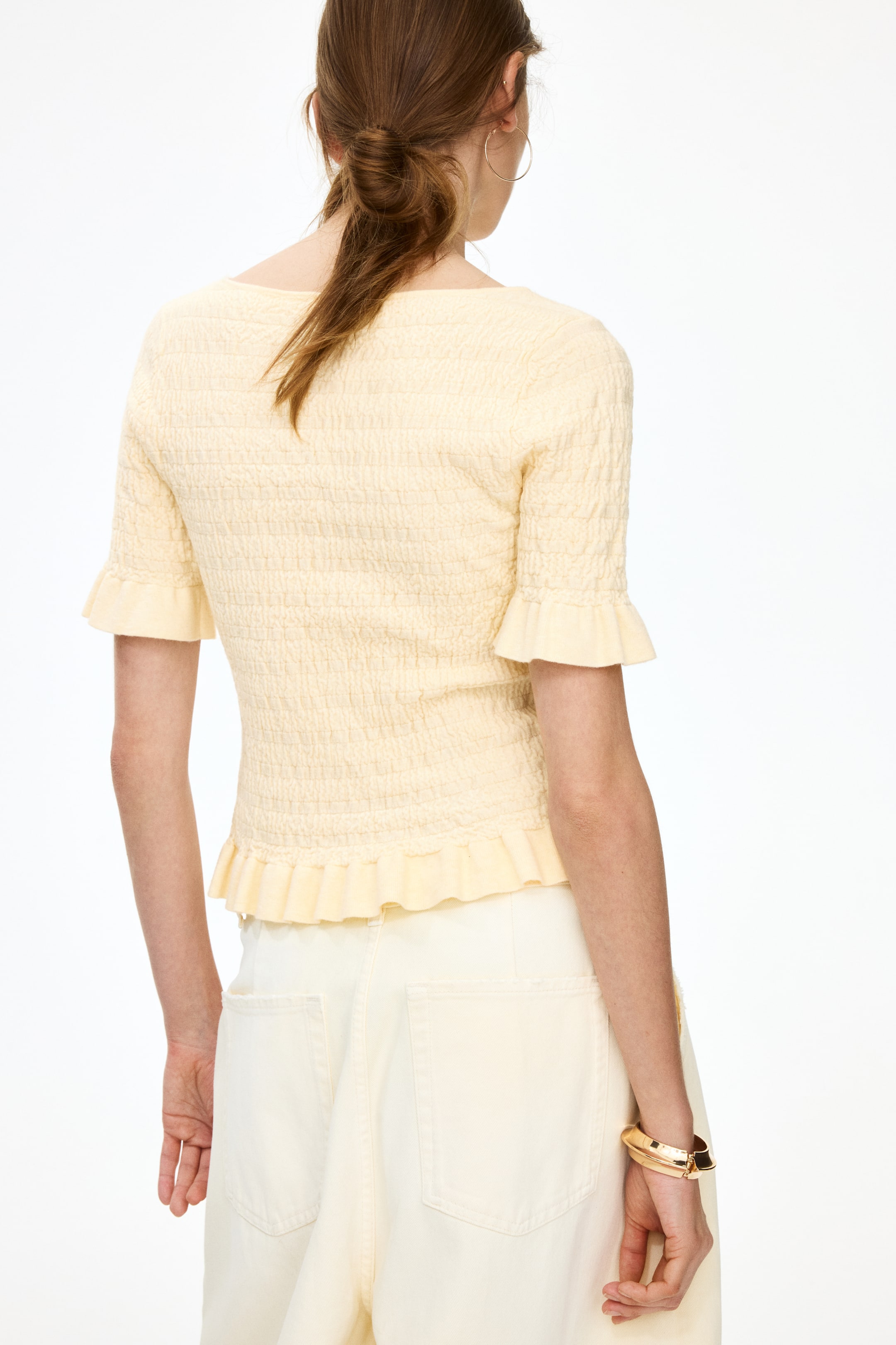 Textured-Knit Top