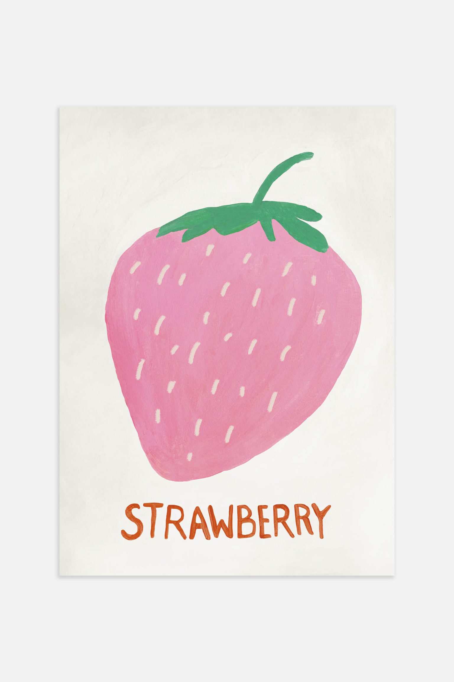 The Strawberry Poster - Pink