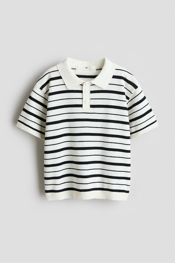 Детские рубашки H&M Cotton-Knit Polo Shirt