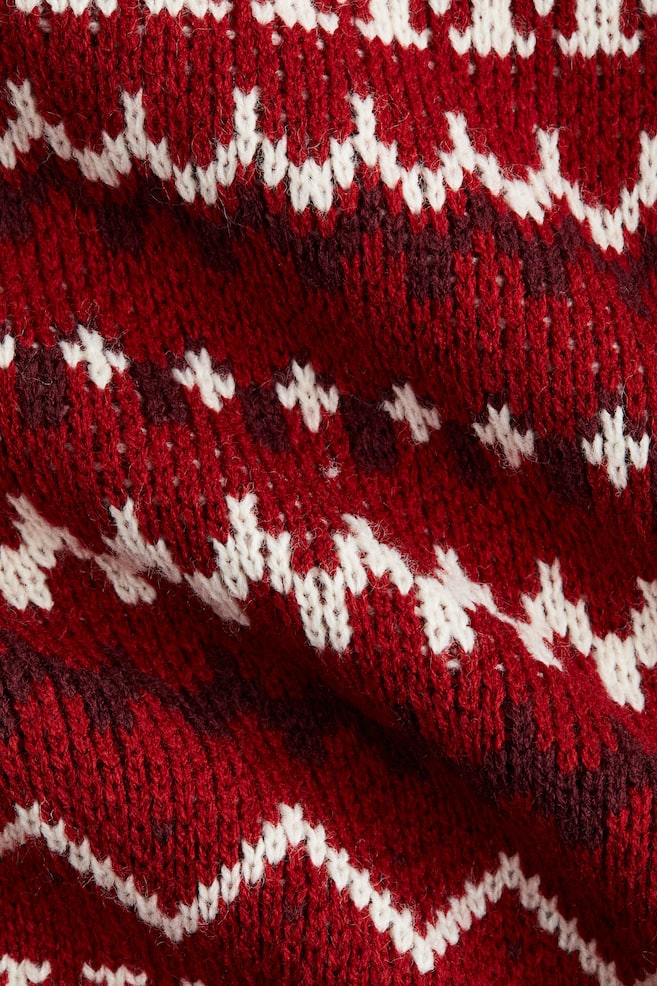 Pullover in maglia jacquard - Rosso/fantasia/Blu navy/dinosauri/Rosso/fantasia - 6