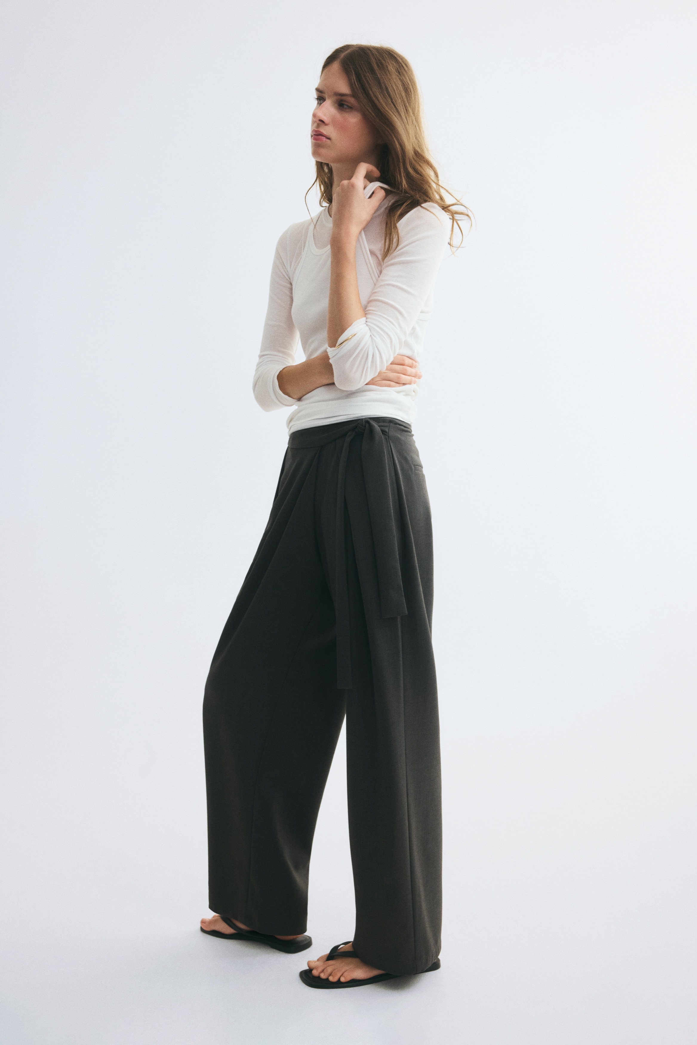 Wrap-Detail Pants - thumbnail 10