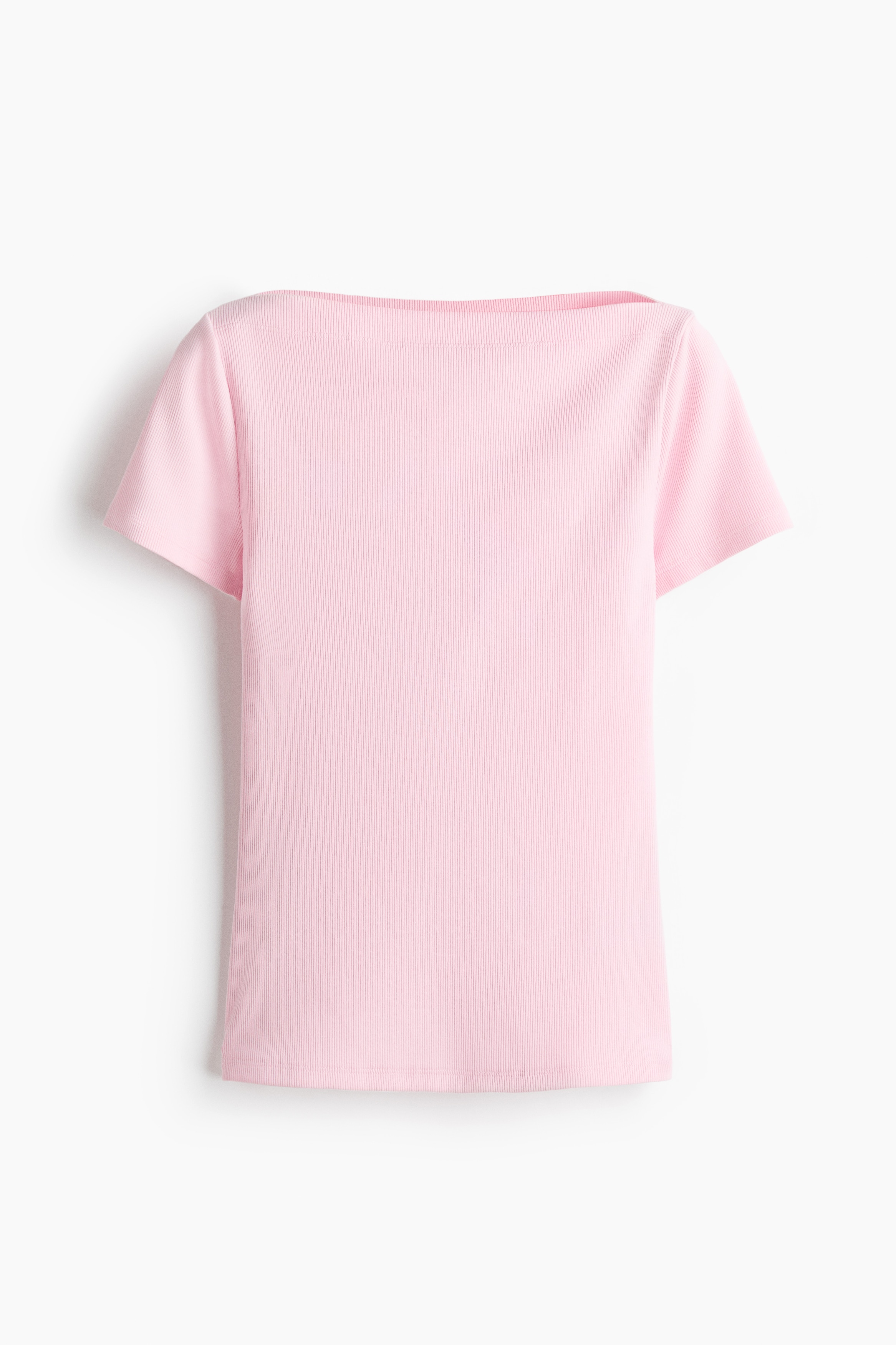 Áo cotton cổ thuyền - Màu hồng nhạt/Màu xanh lá khói nhạt/Màu xanh tím than/Kẻ/Màu xanh dương nhạt/Kẻ