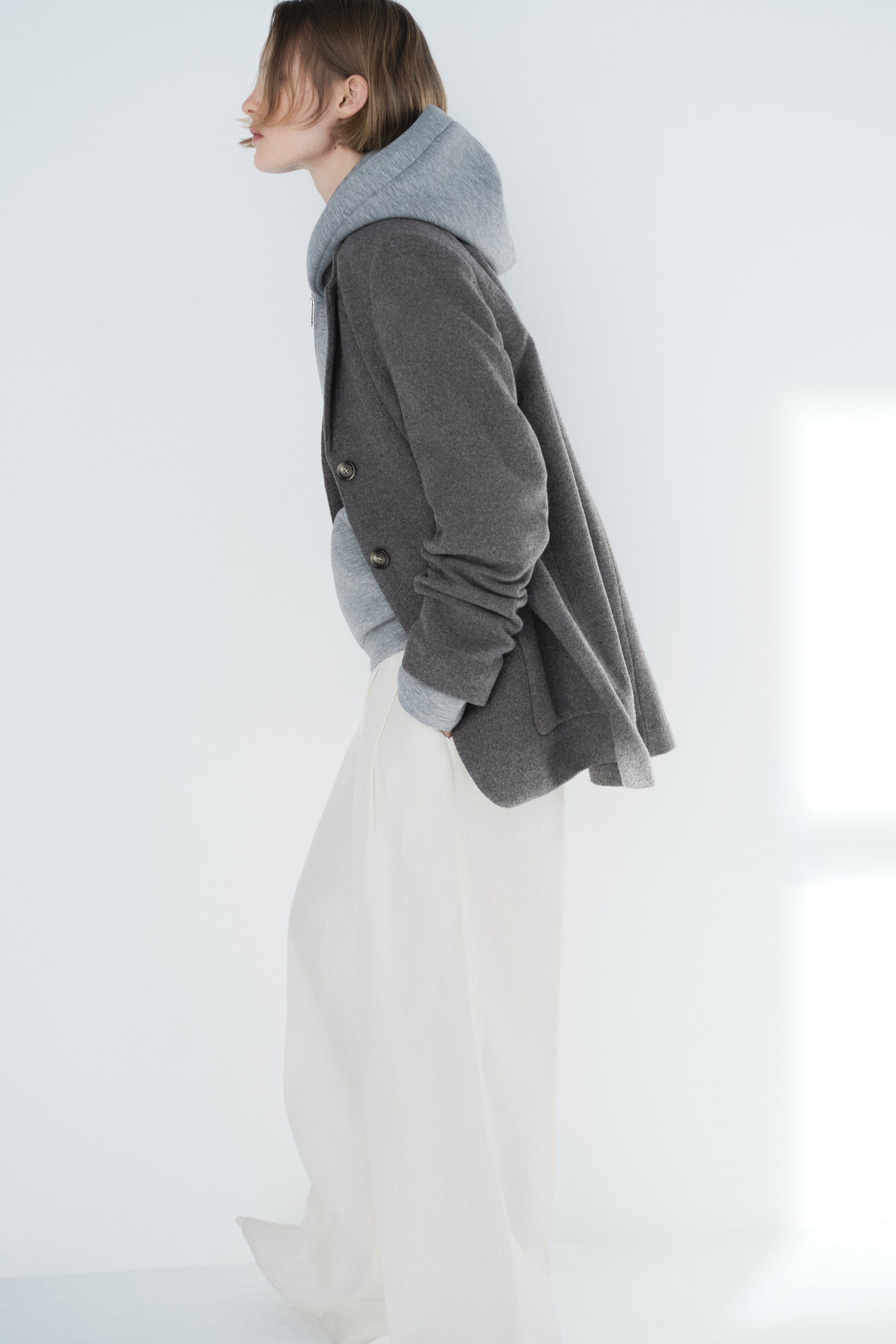 Agrandir l'image: Blazer en laine mélangée - Gris chiné - FEMME | H&M CH 5