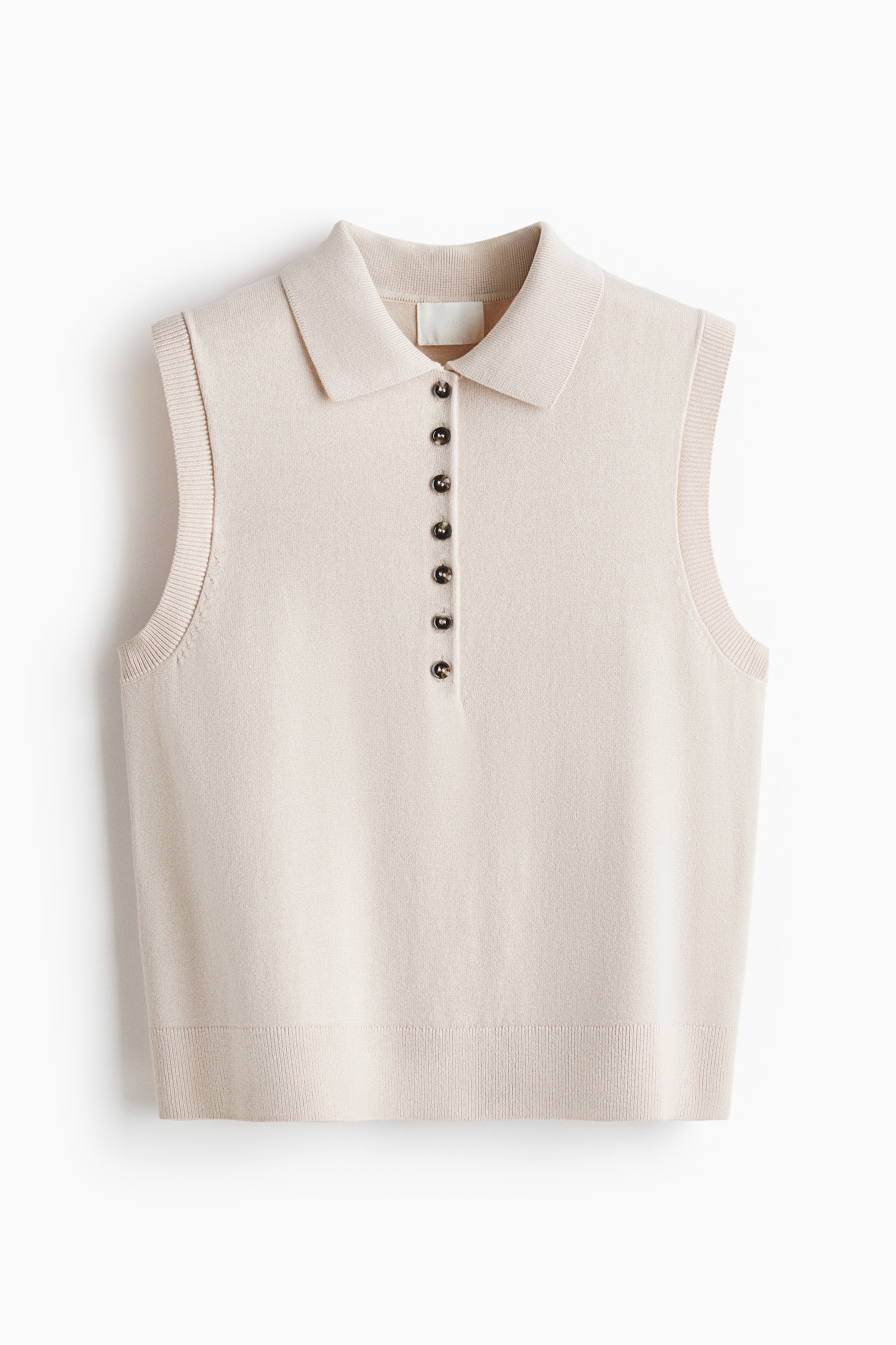 Collared slipover - Light greige