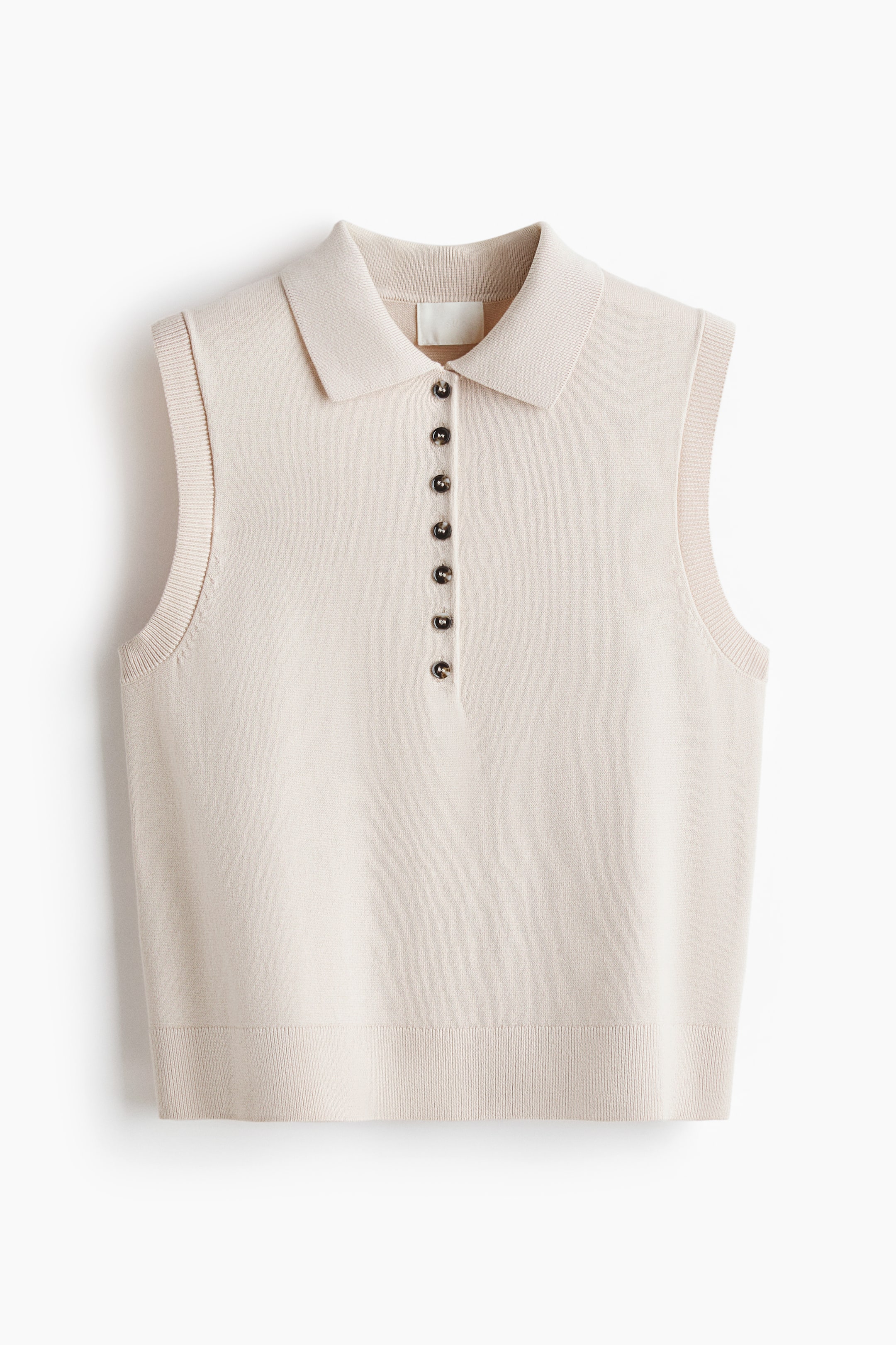 View larger image: Collared slipover - Light greige - Ladies | H&M IN 4