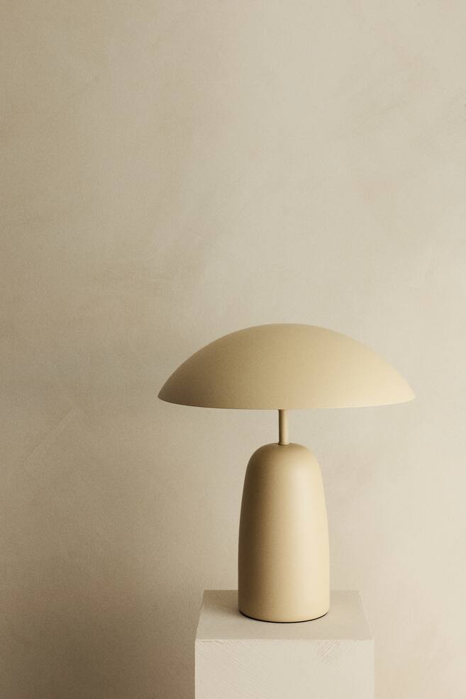 Metal Table Lamp - Light yellow/White - 2