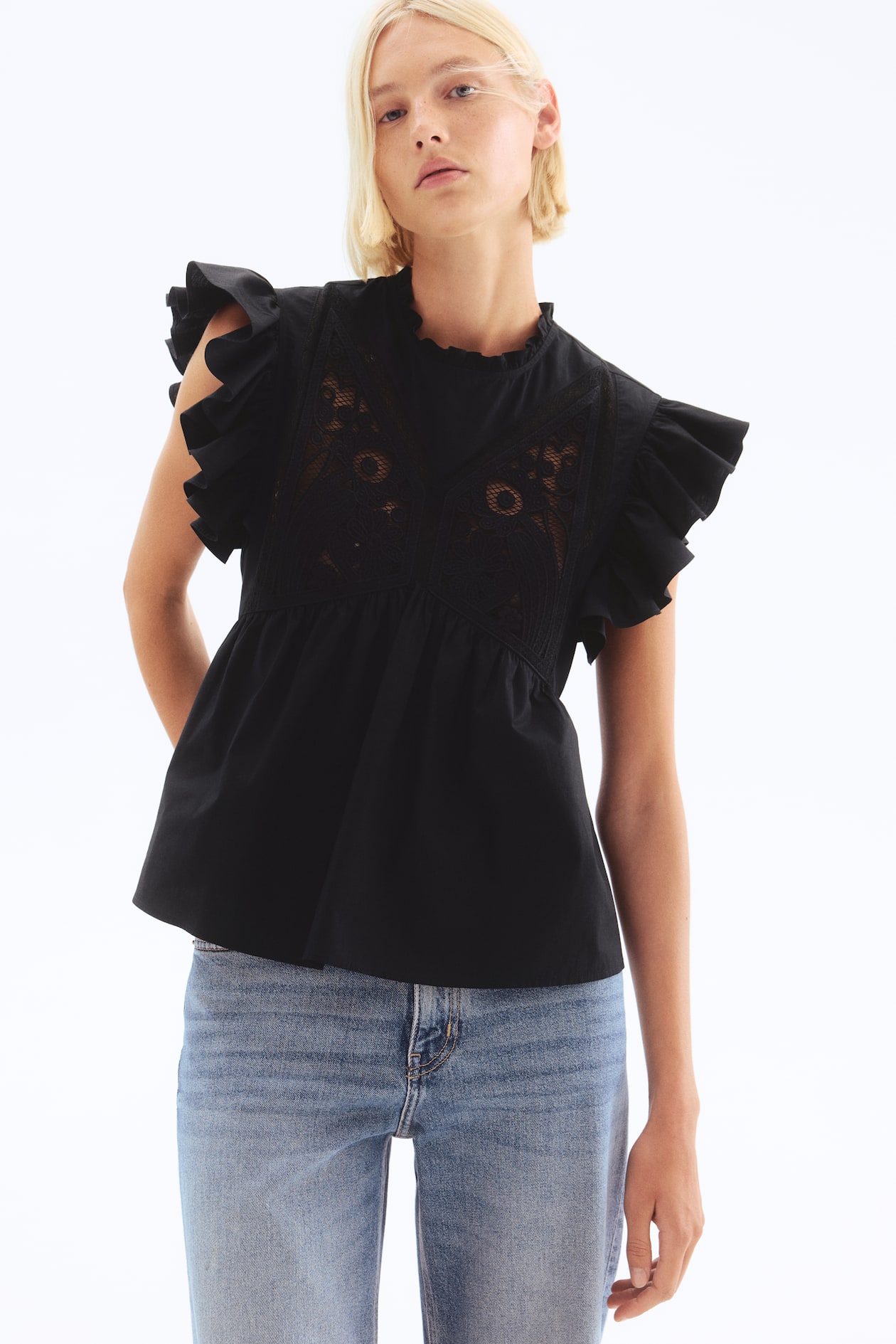 Embroidered Cotton Blouse - image 5