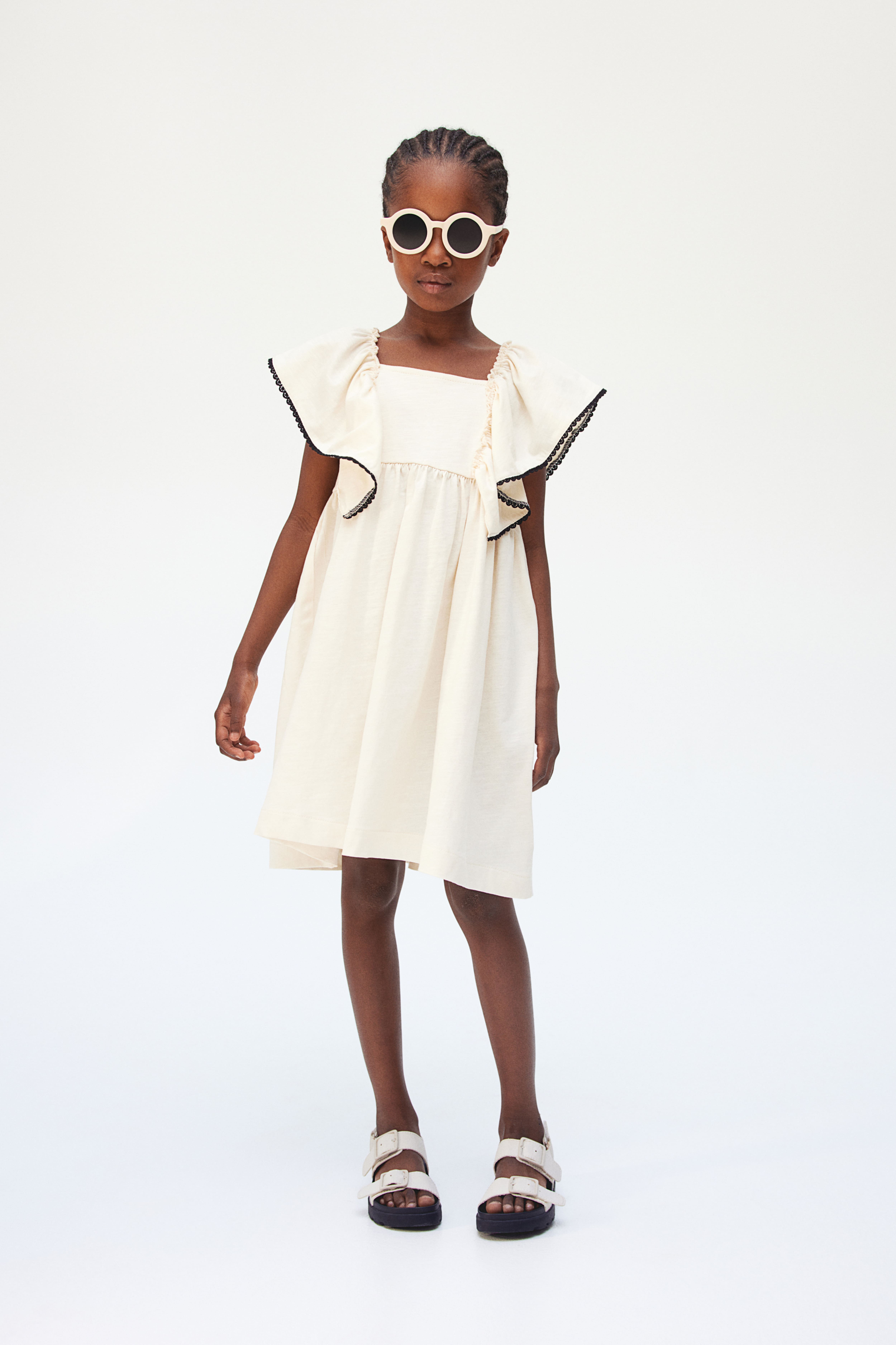 Butterfly sleeved Jersey Dress