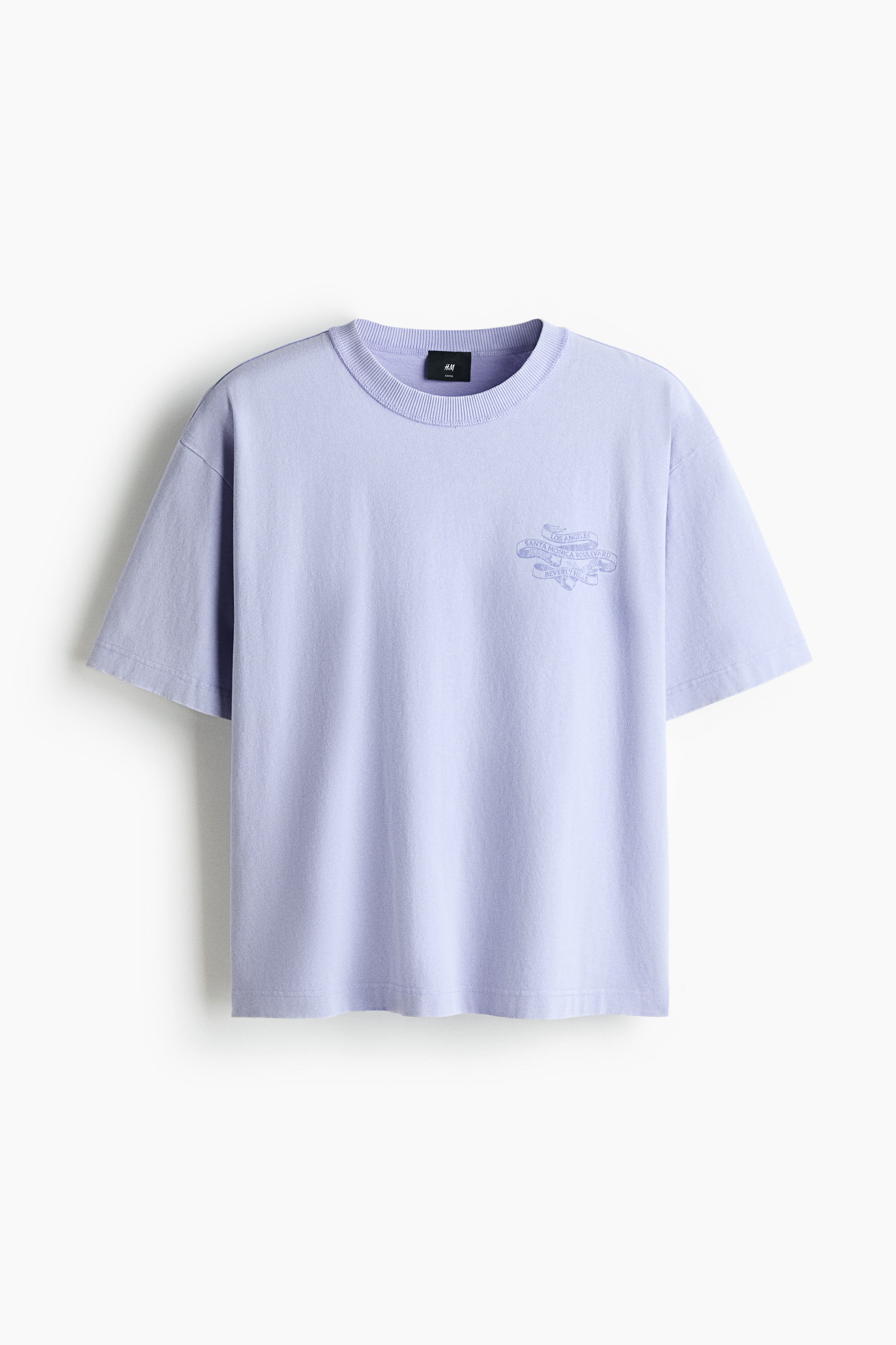 Camiseta con motivo estampado Loose Fit-Violeta/Los Angeles
