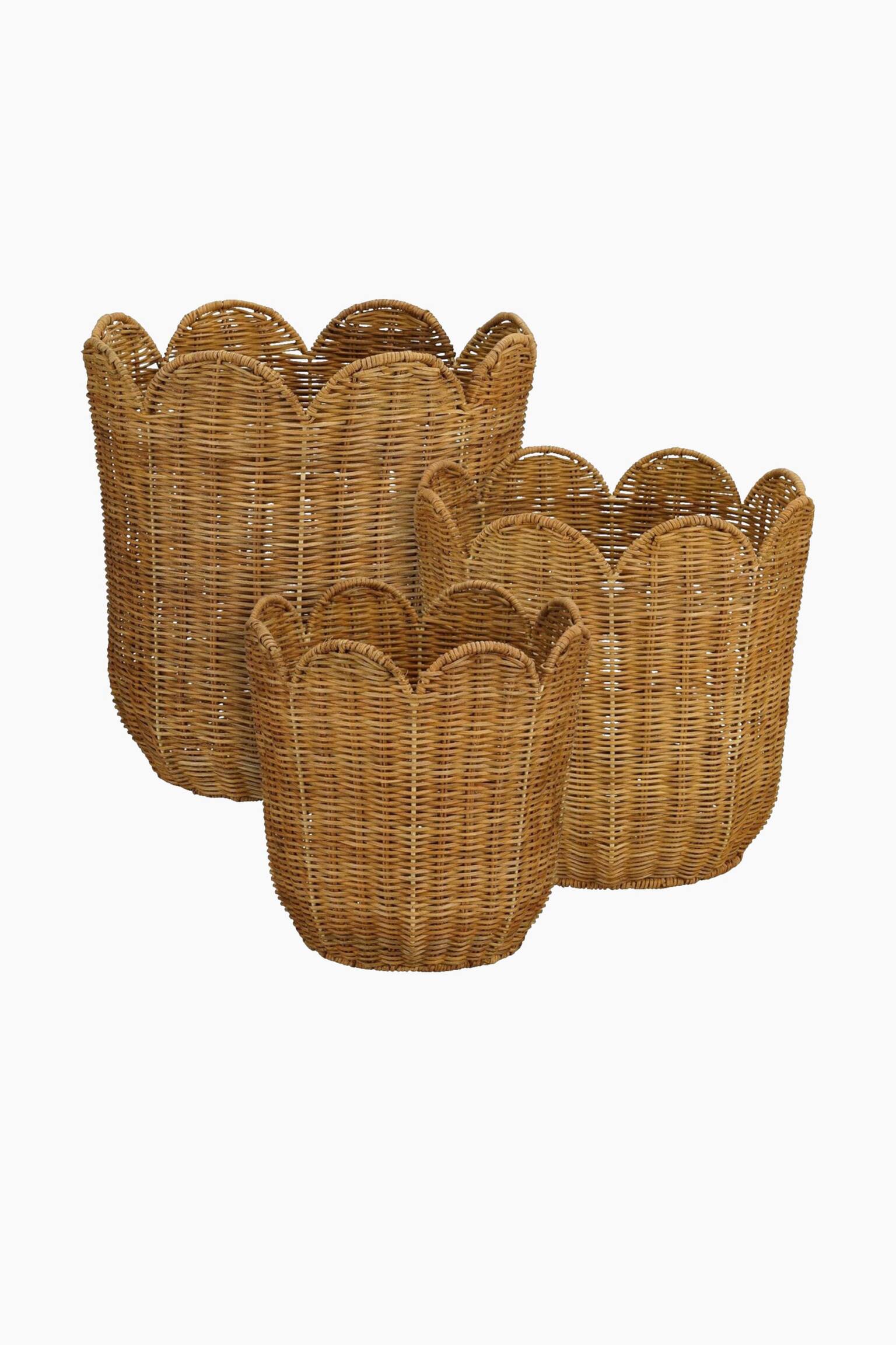 2 Delar Korgset I Gräs - Brun