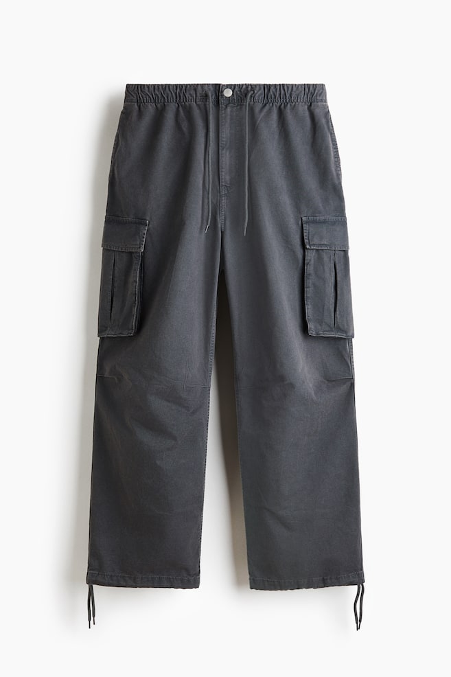 Loose-Fit Cargo Pants - Dark gray/Black/Khaki green - 1
