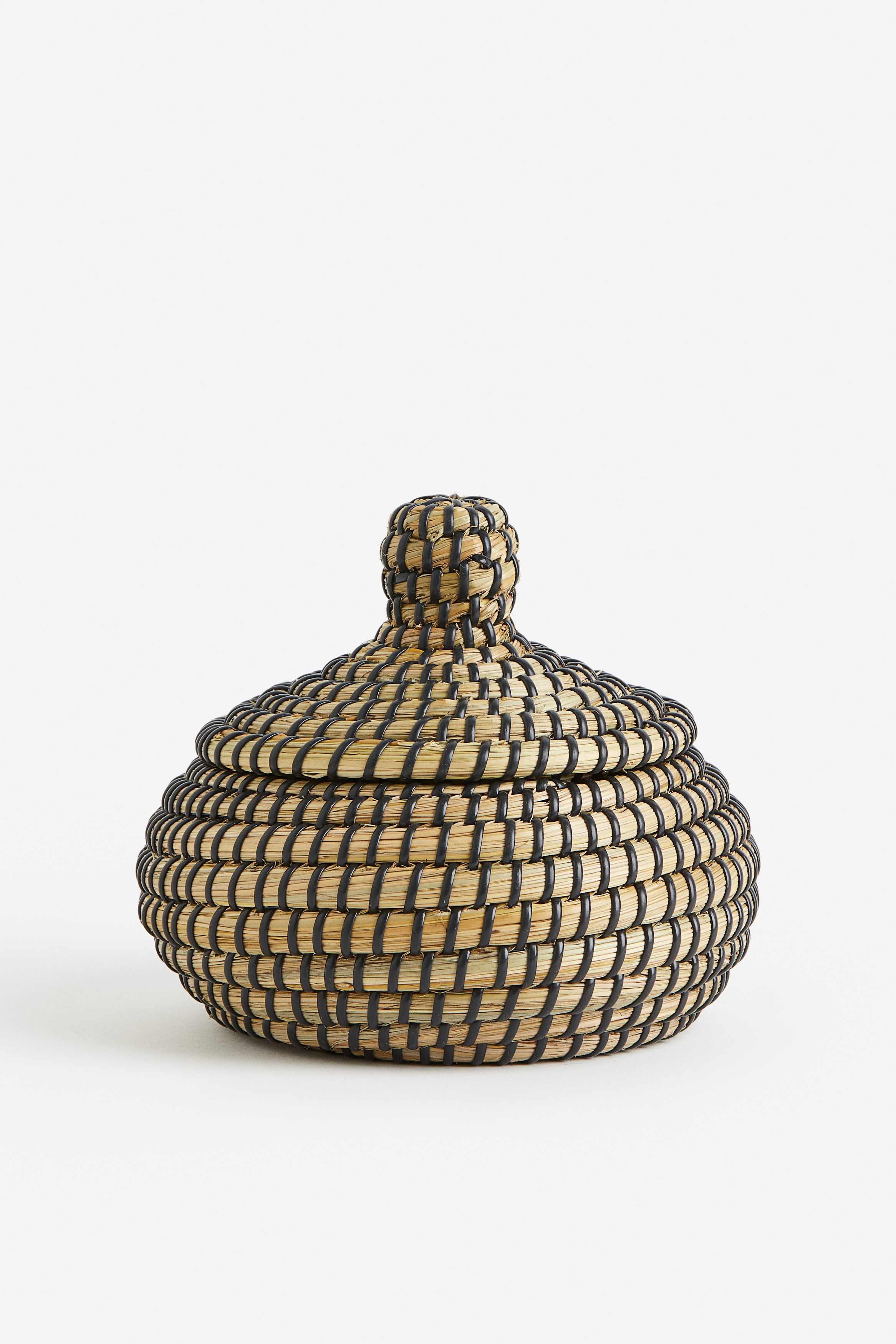 H&M Home  - Petit panier de rangement - Noir/Beige