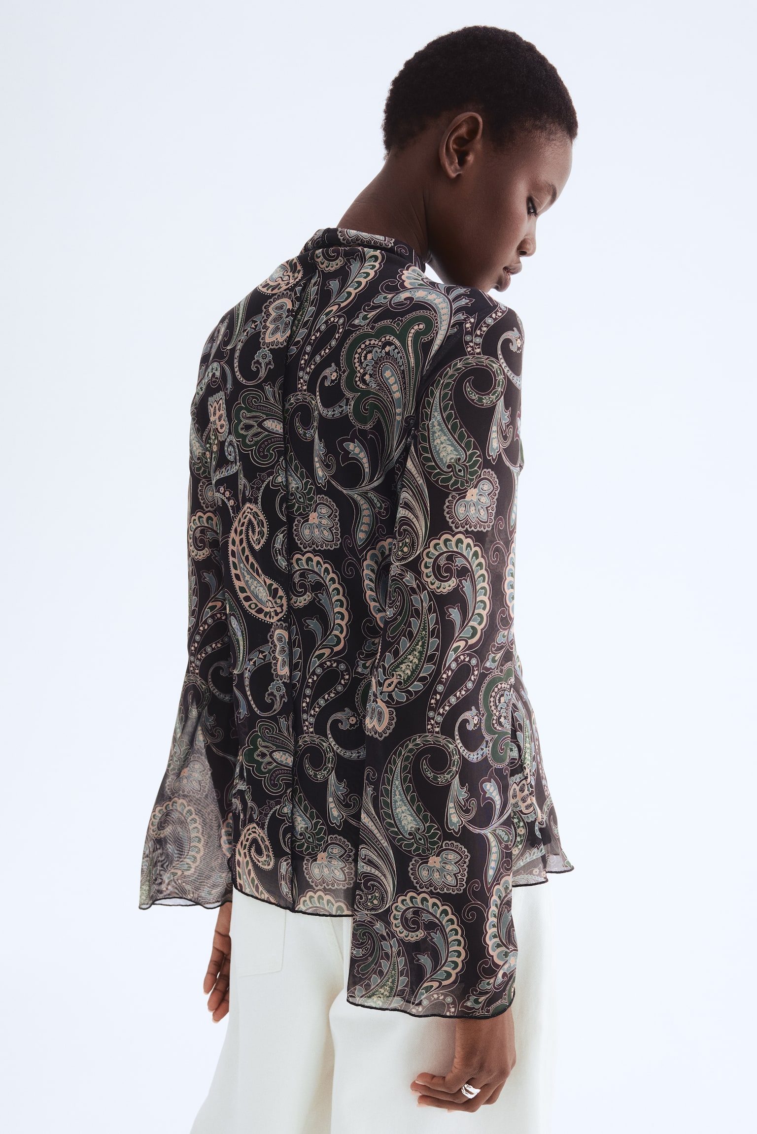 Neccfelső - Sötétbarna/törökmintás - 4