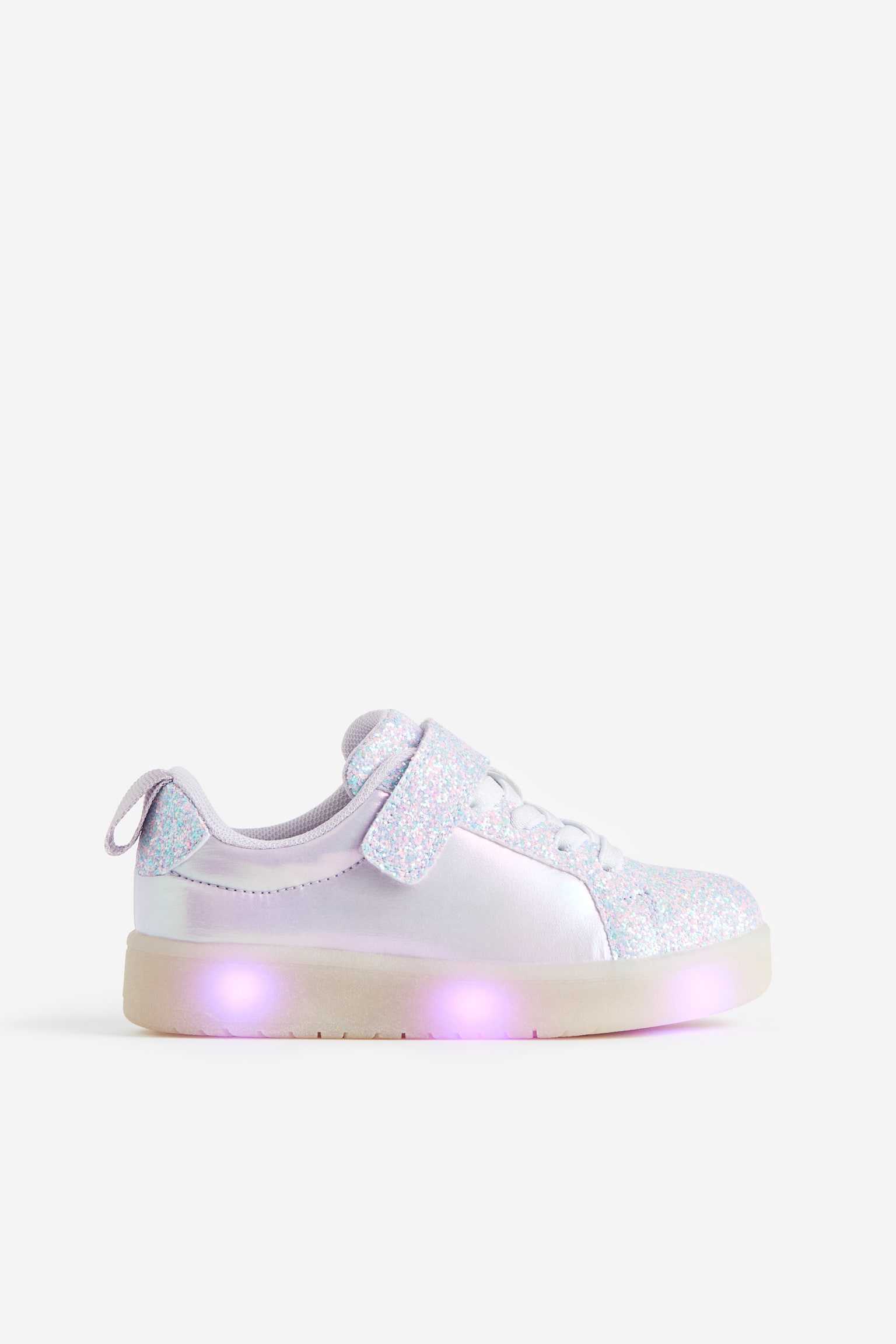 Flashing trainers - Lilac/Glittery - 2