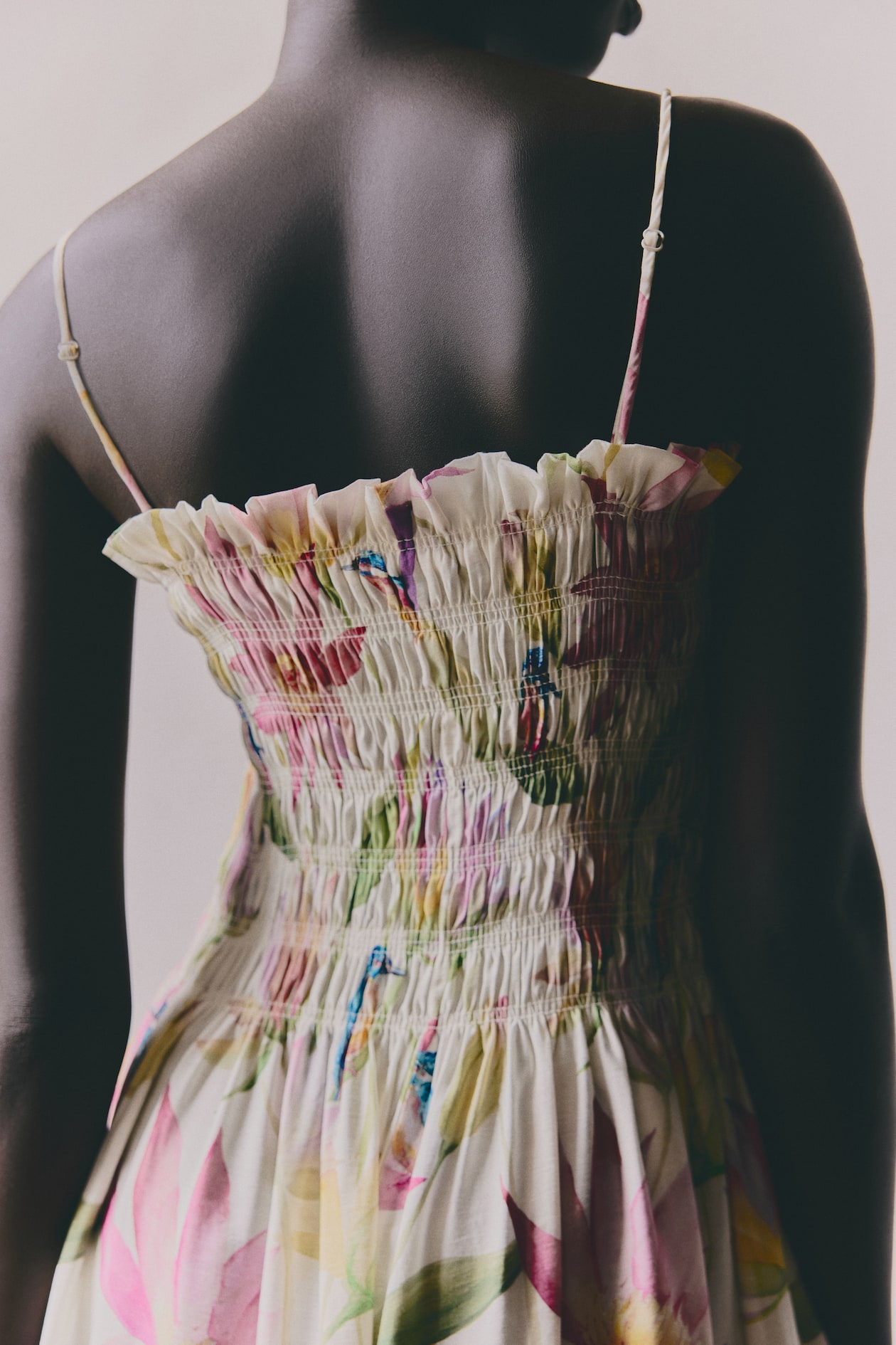 Smocked-Bodice Strappy Dress - image 3