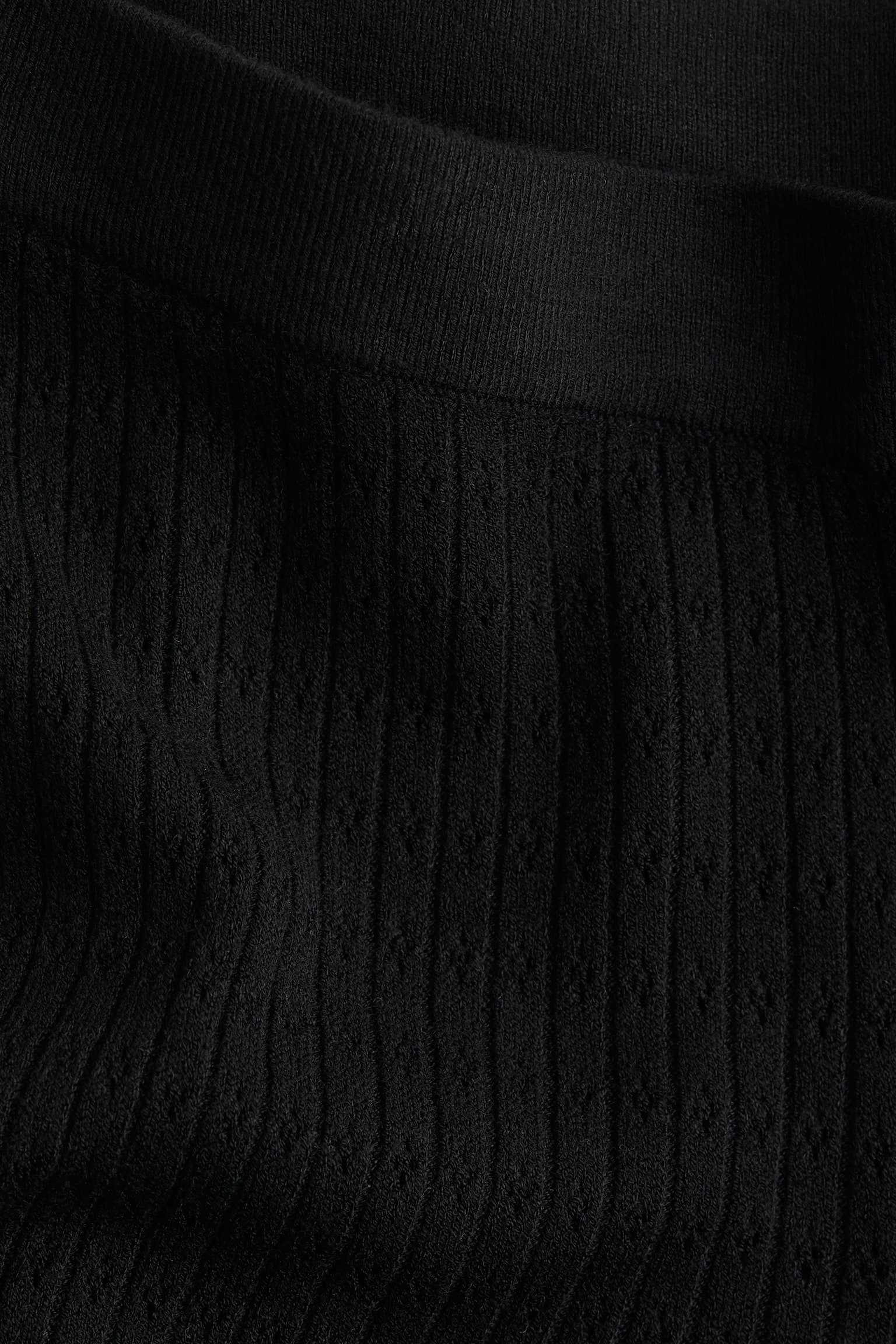 Женские брюки H&M Pointelle-Knit, цвет: Чёрный — фото 2