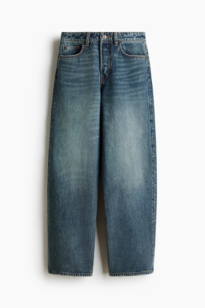 Baggy Regular Waist Jeans - Dark denim blue/Denim blue/Light denim blue/Denim white/Denim black - 1