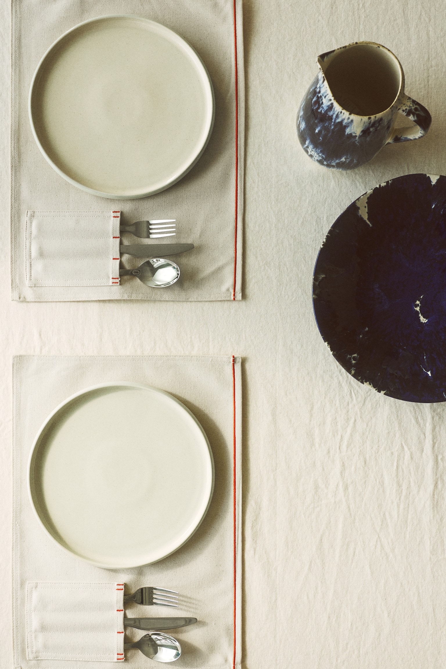 4-pack pocket-detail place mats - 2
