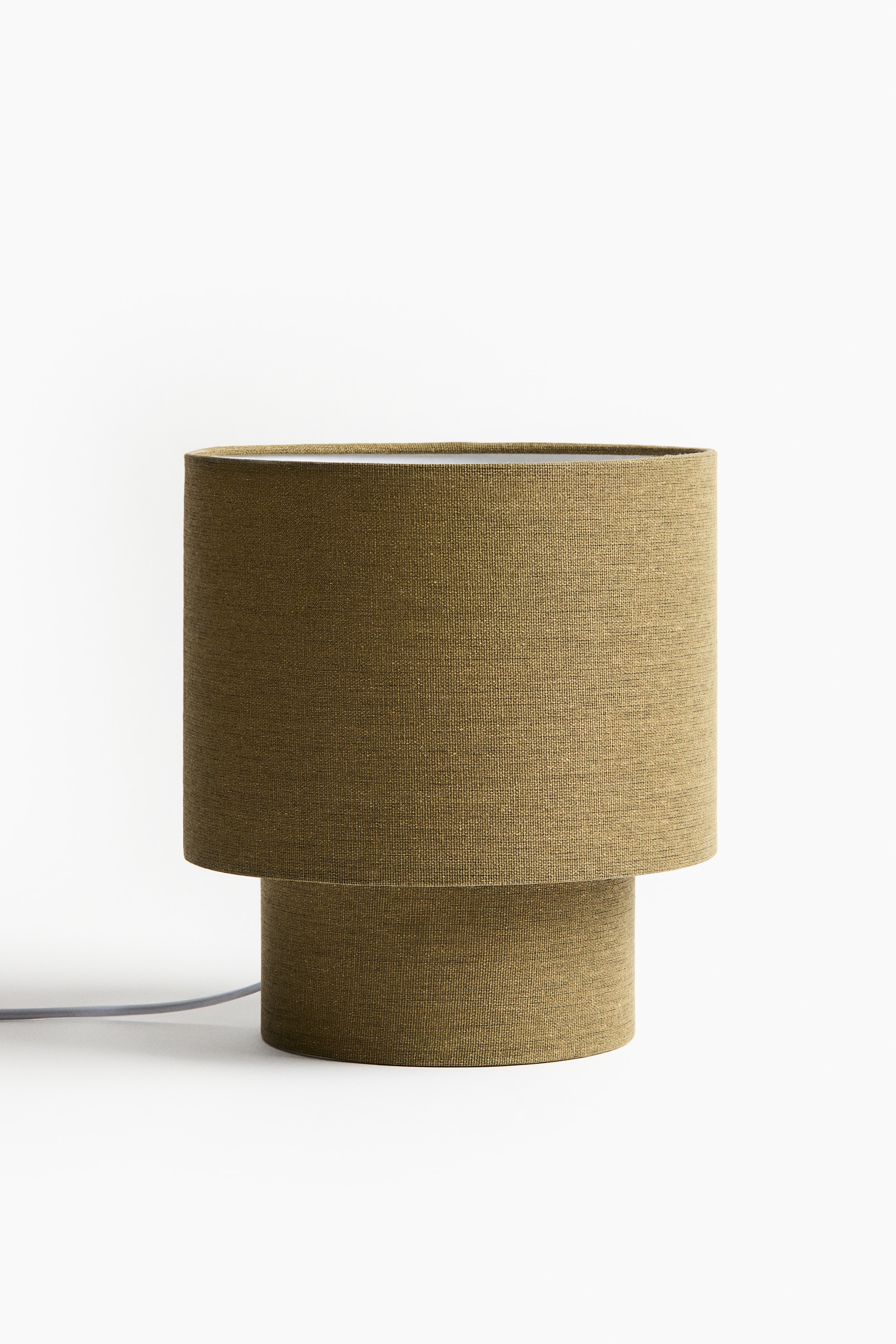Petite lampe de table - Vert kaki/Beige clair/Taupe