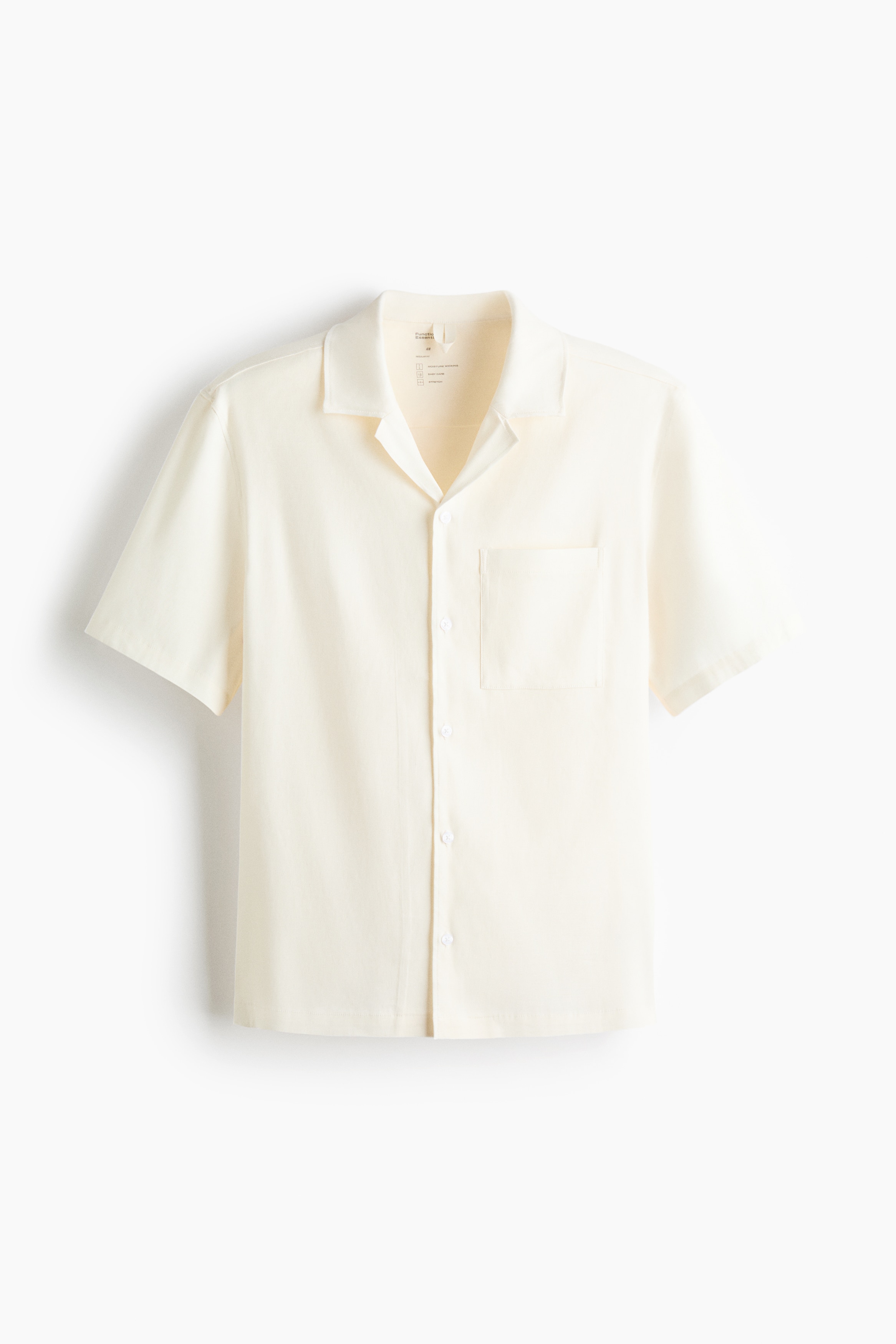 Relaxed-Fit Linen-Blend Resort Shirt - Cream/Beige/Khaki green