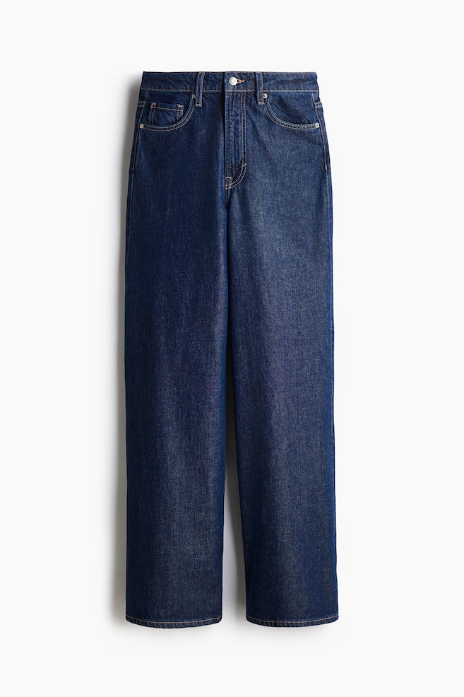 Feather Soft Super Wide Ultra High Jeans - Dark denim blue/Light denim blue/Pale denim blue/White/Denim blue - 1