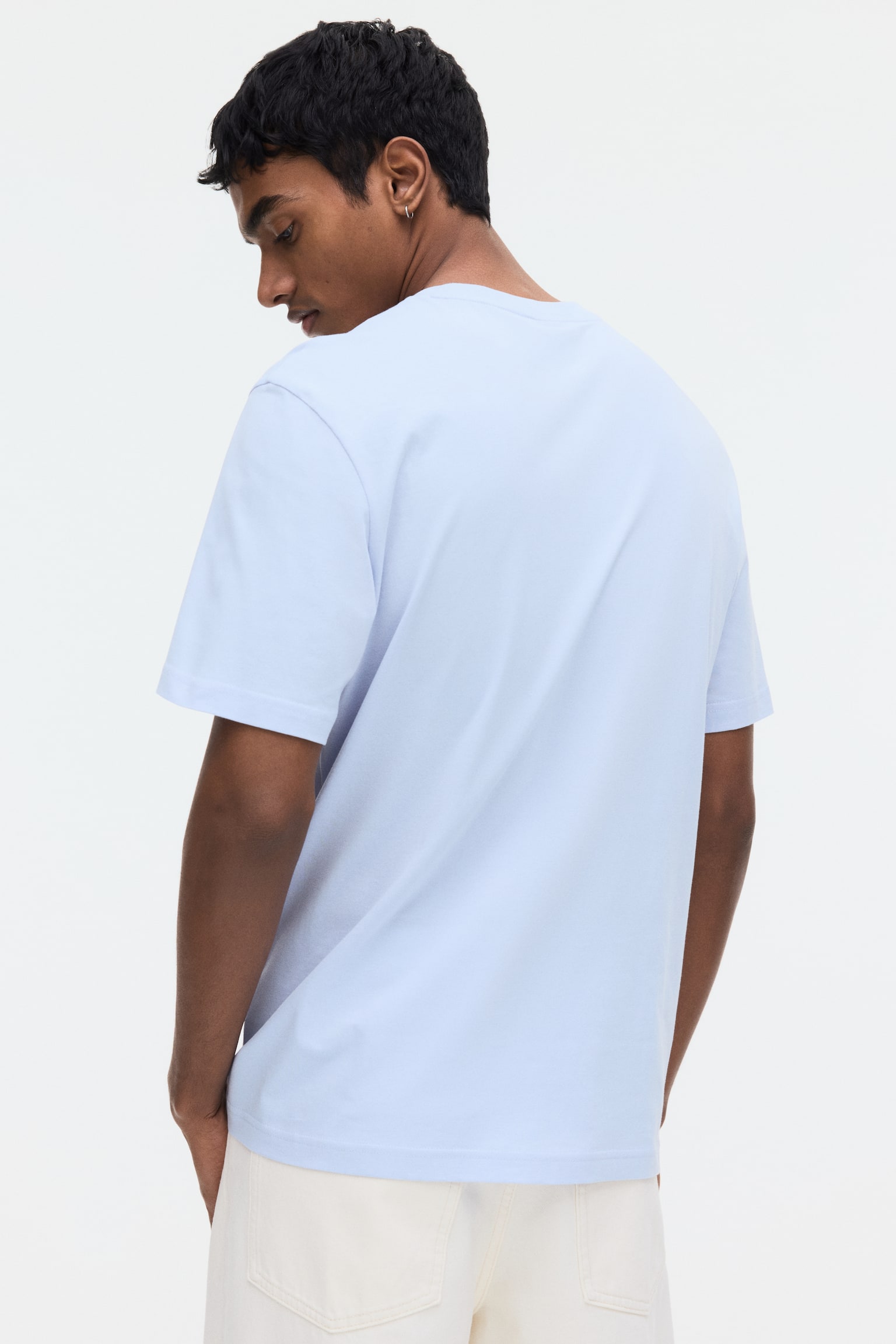 טישירט Regular Fit-תכלת - 6