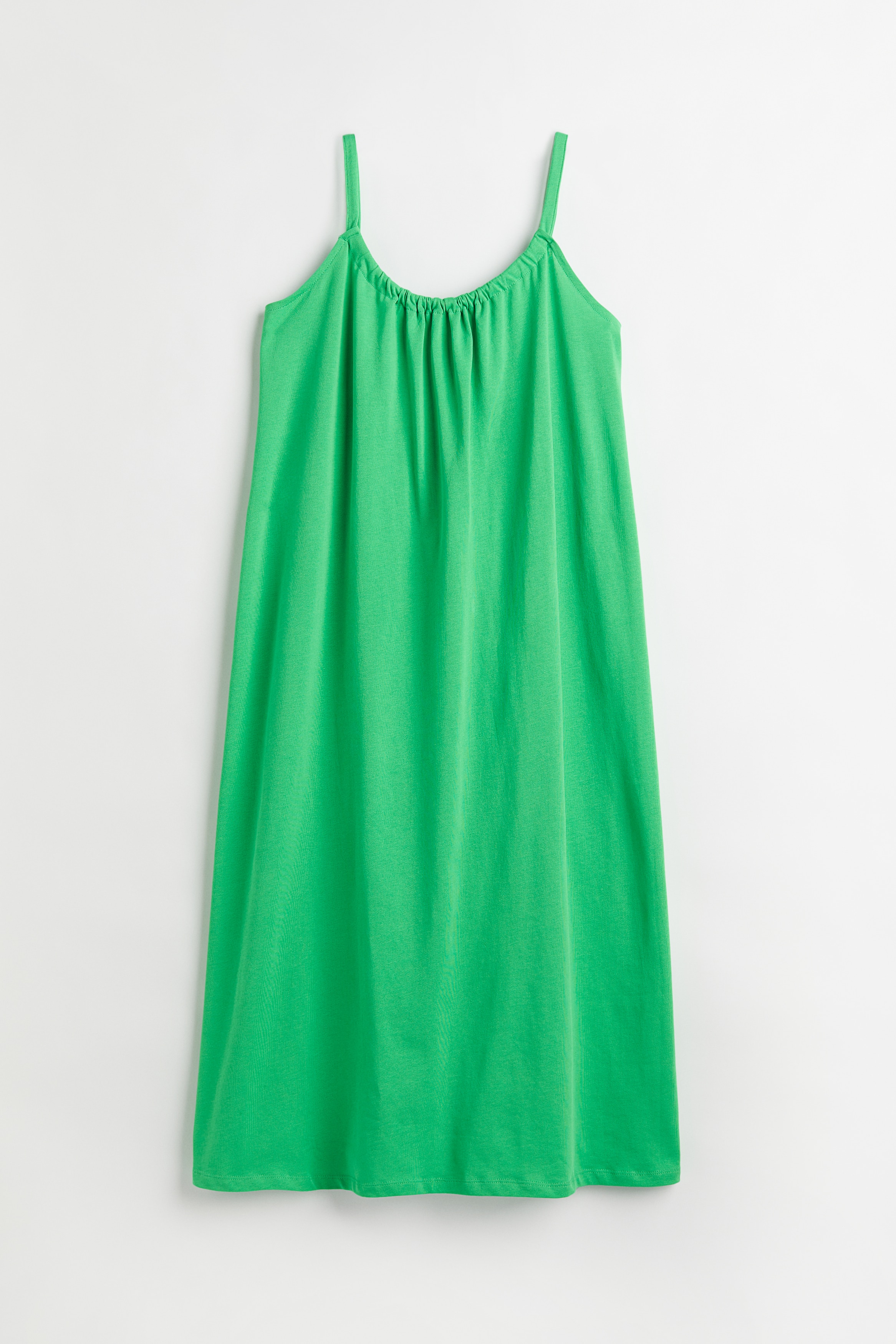 H & M - Kleid aus Baumwolljersey - Grün - Damen