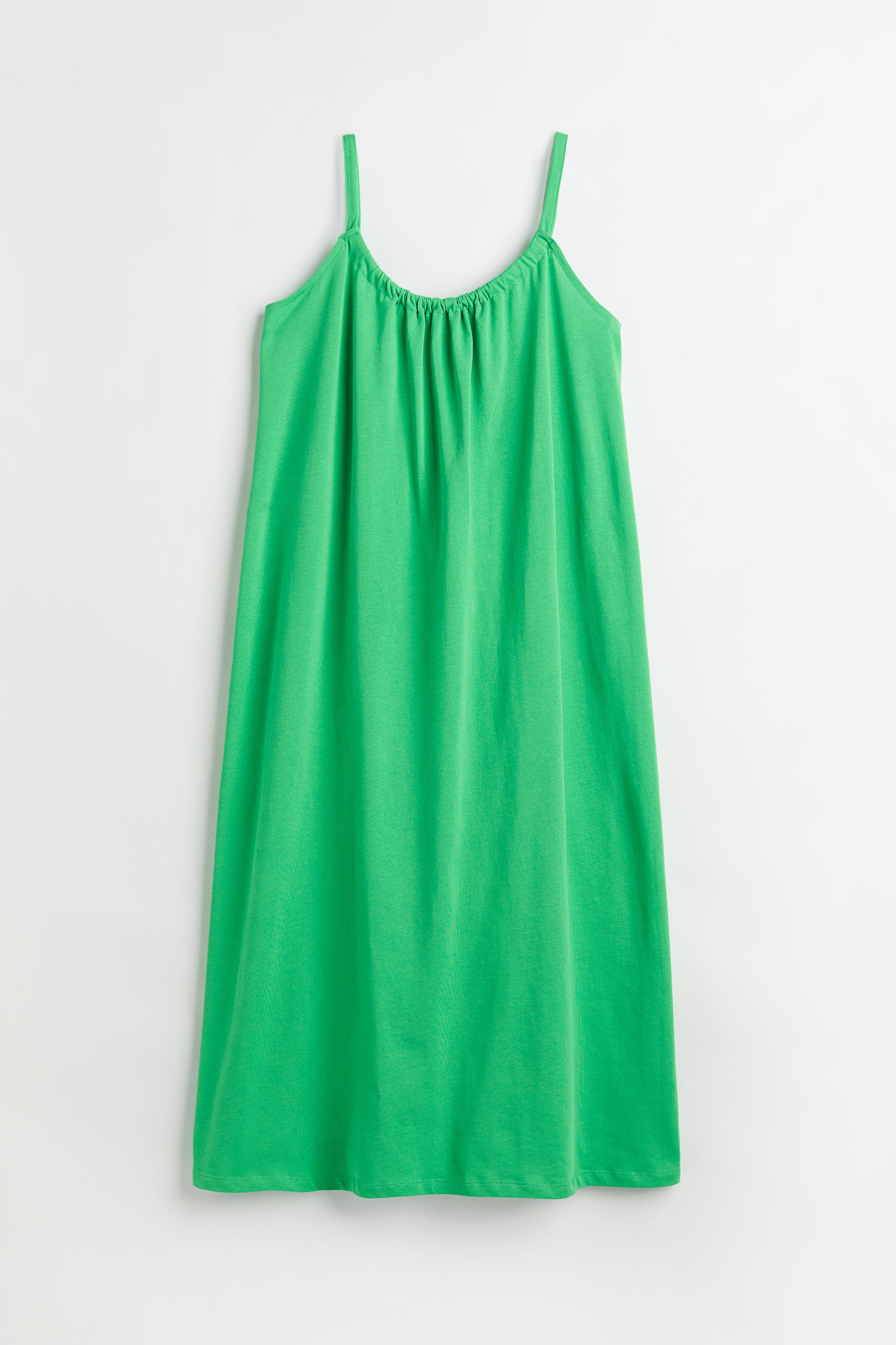Grotere afbeelding bekijken: Jurk van katoenen tricot - Groen - DAMES | H&M BE 1