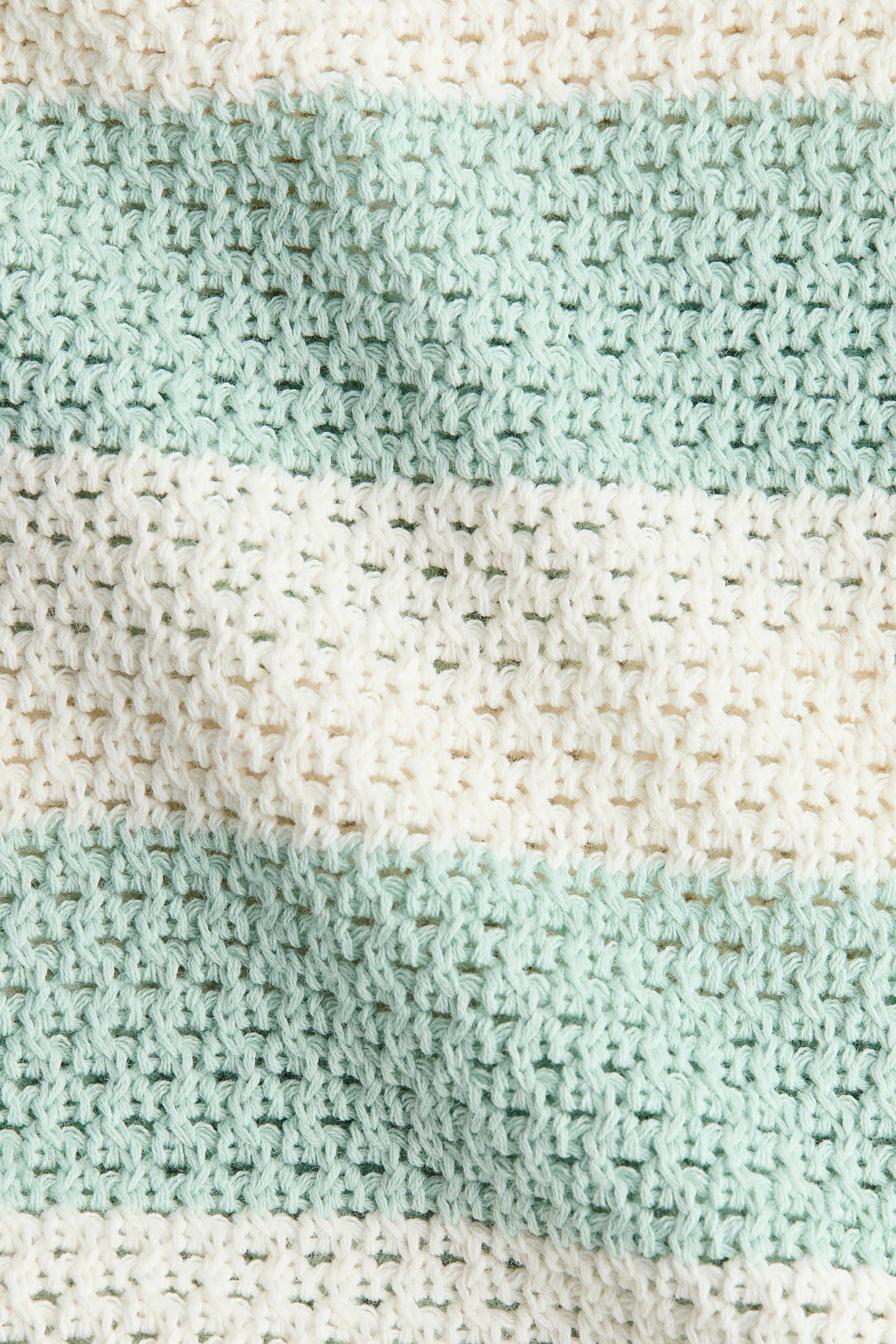 View larger image: Hole-knit cotton jumper - Light turquoise/white - Kids | H&M US 2