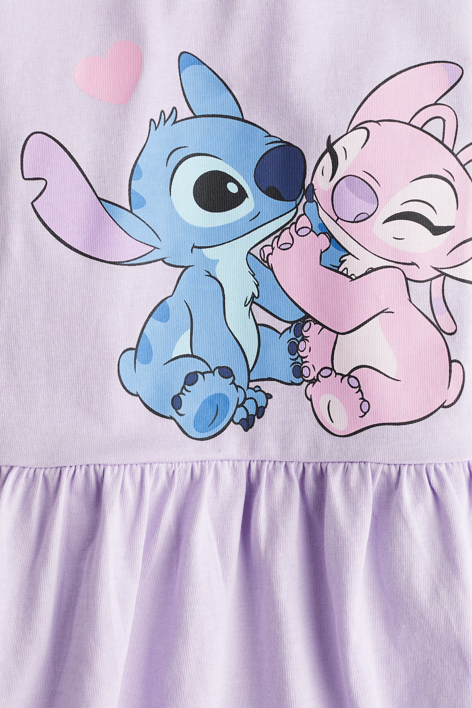 Printed jersey dress - Light purple/Lilo & Stitch/Light pink/Barbie/White/SmileyWorld® - 2