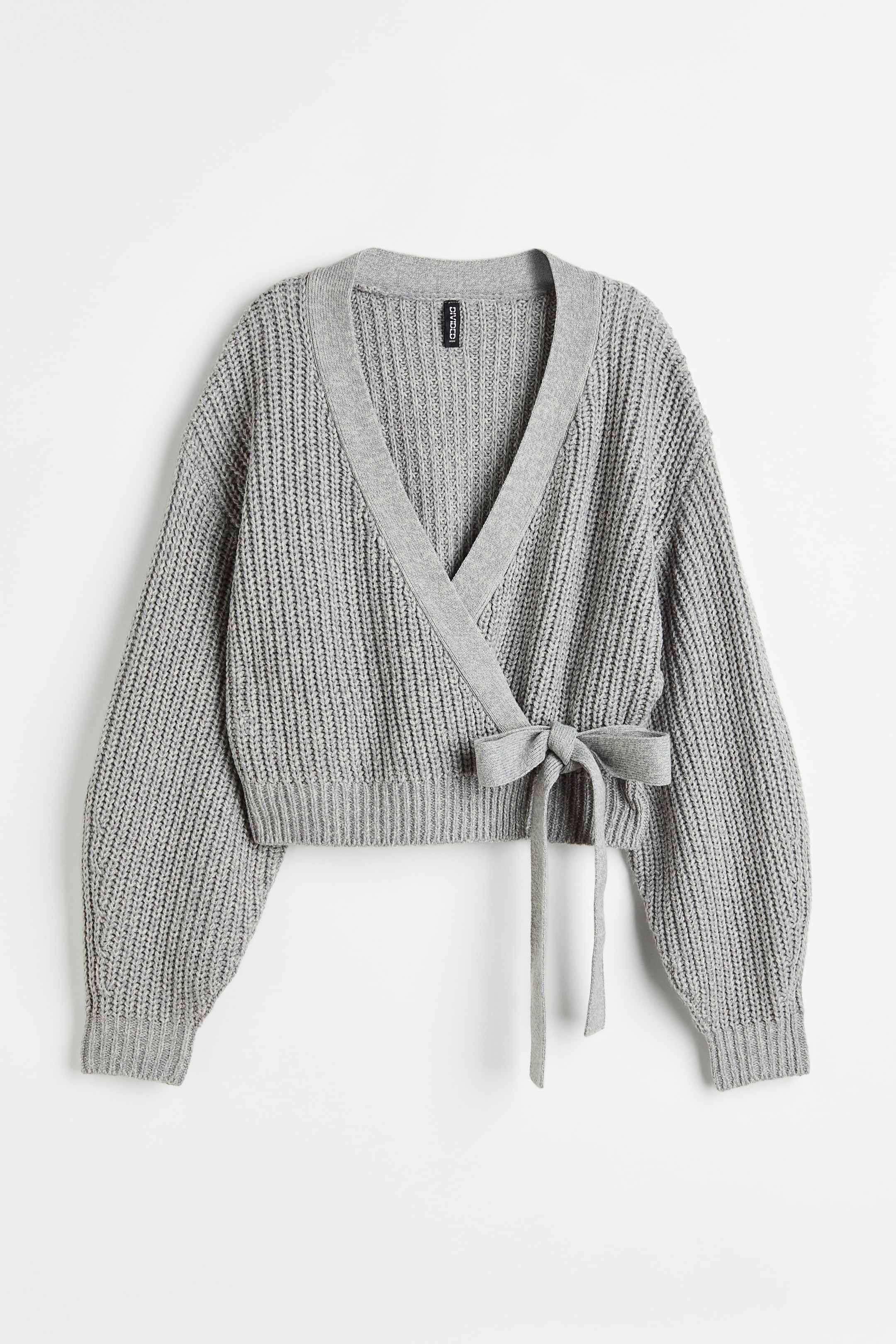 Strickjacke Wickel Cardigan H&m Wrap Cardigan Taupe Damen