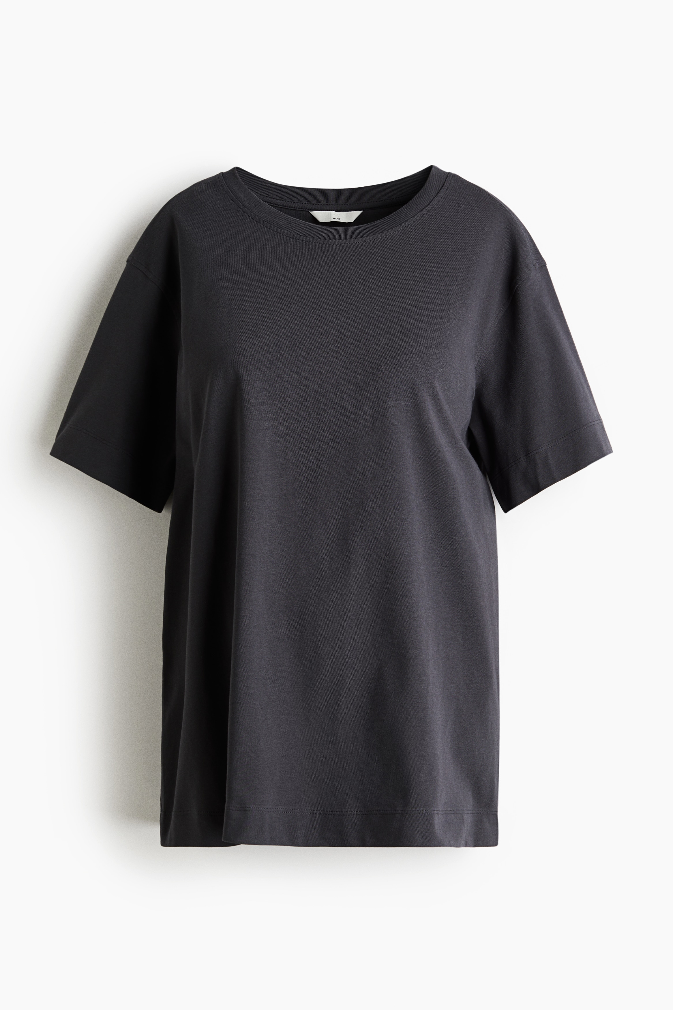 MAMA Loose Fit Tee - Dark grey/White/La Mer