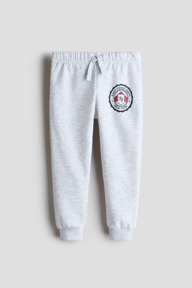 Brushed-Inside Joggers - Light gray melange/New York/Dark green/Stegosaurus/Dark blue/Saturn Quest - 1