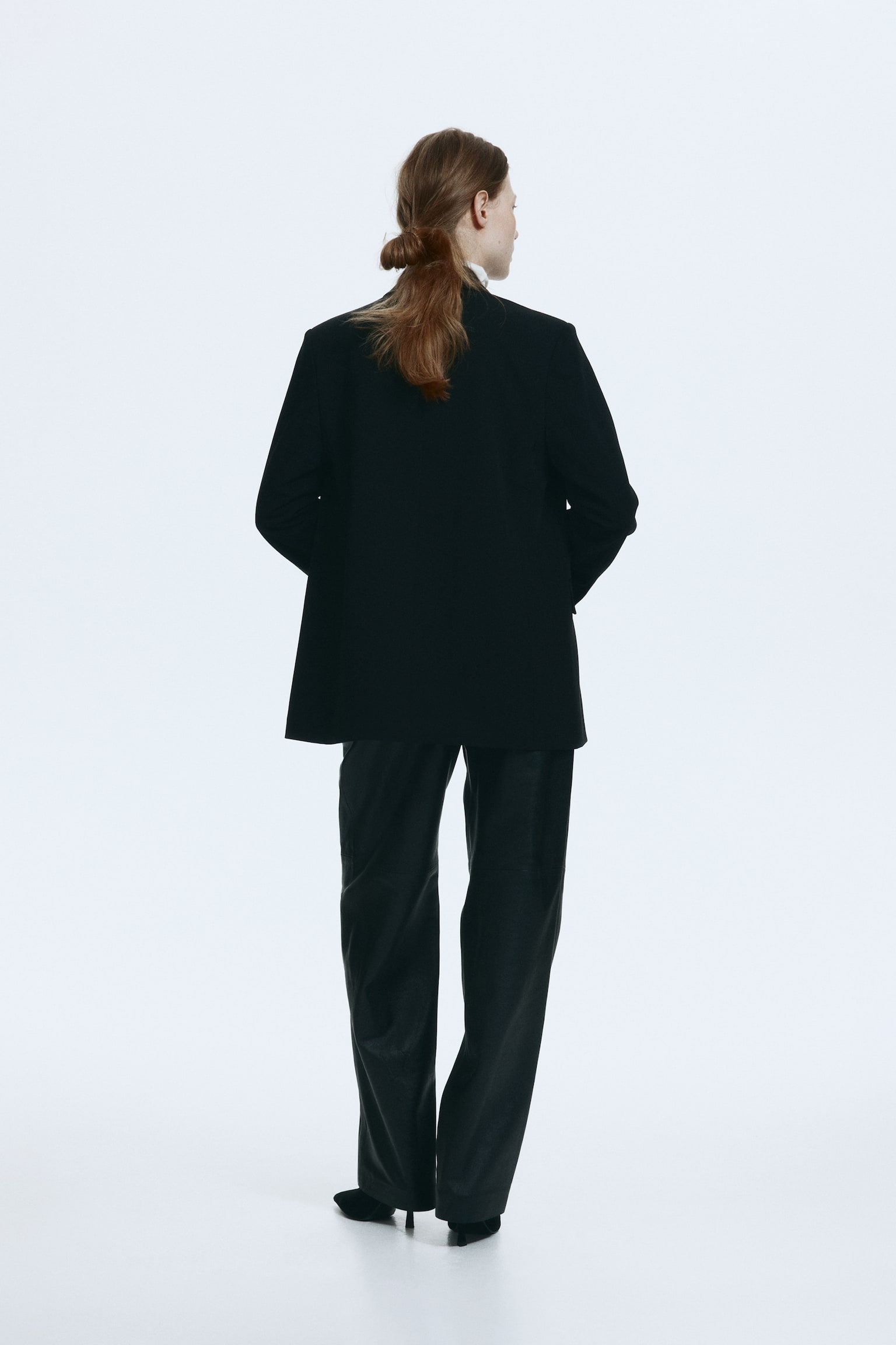 Belted blazer - Black - 6