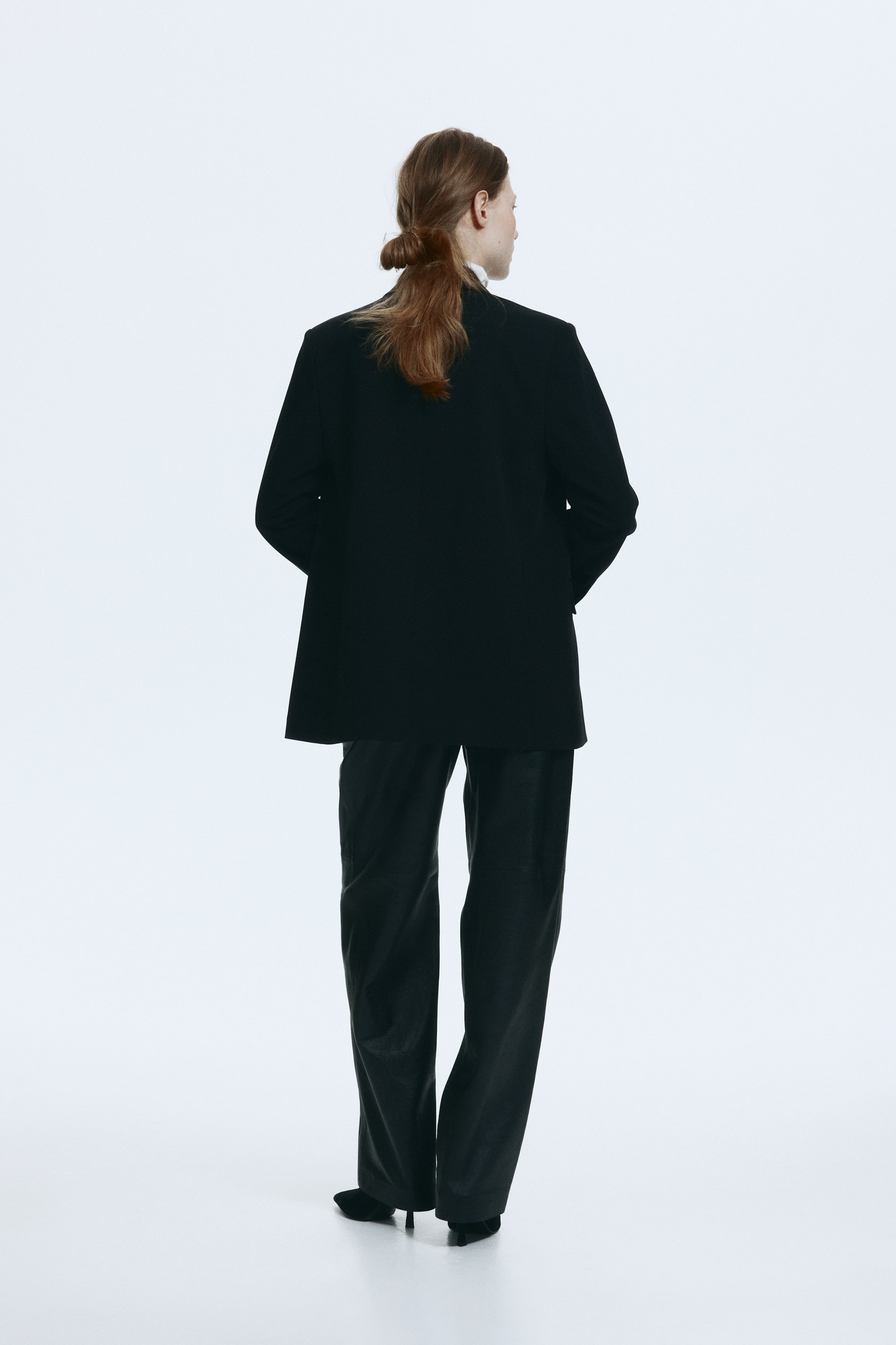 View larger image: Belted Jacket - Black - Ladies | H&M US 3