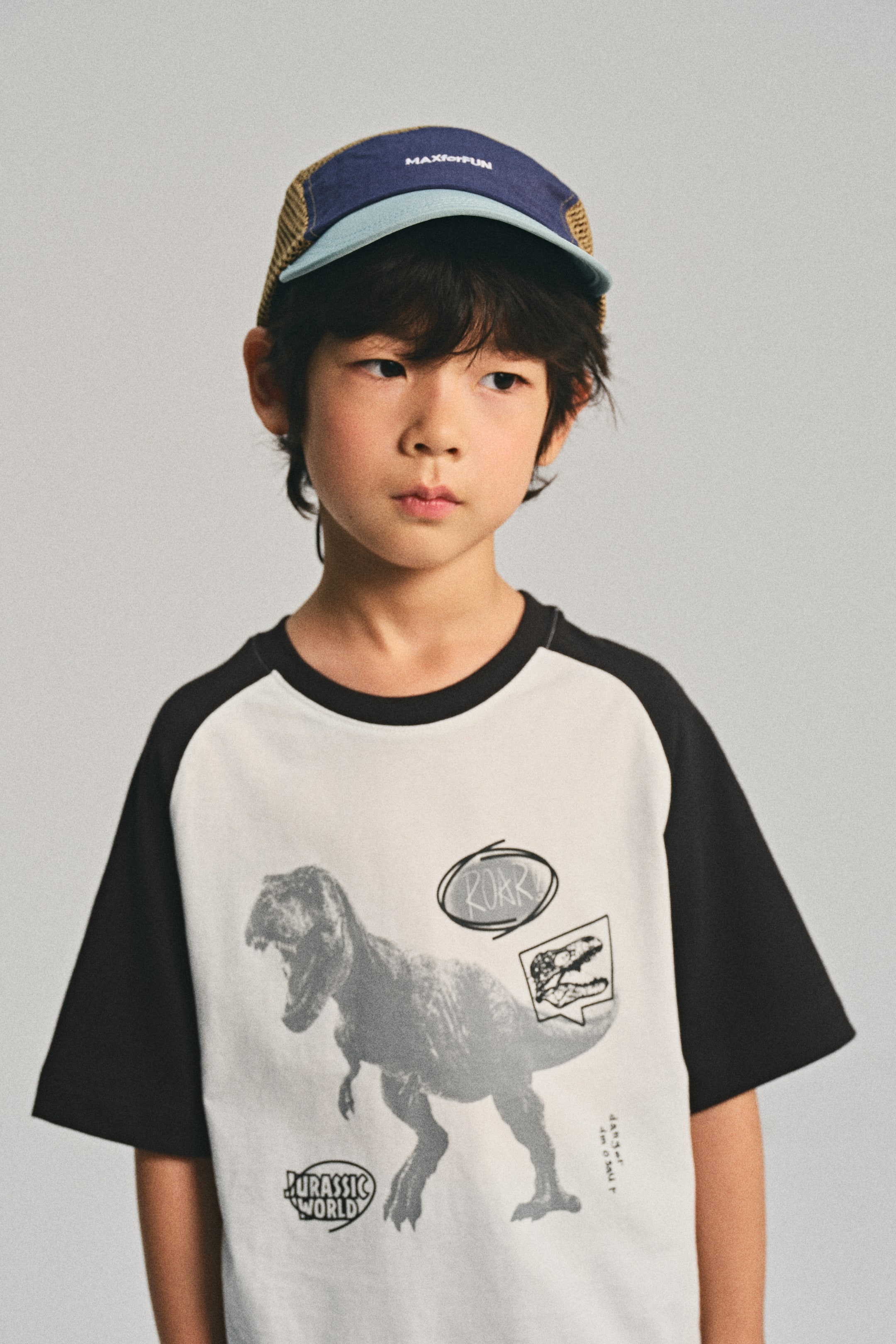 View larger image: Print-motif cotton T-shirt - White/Jurassic World - Kids | H&M SG 4