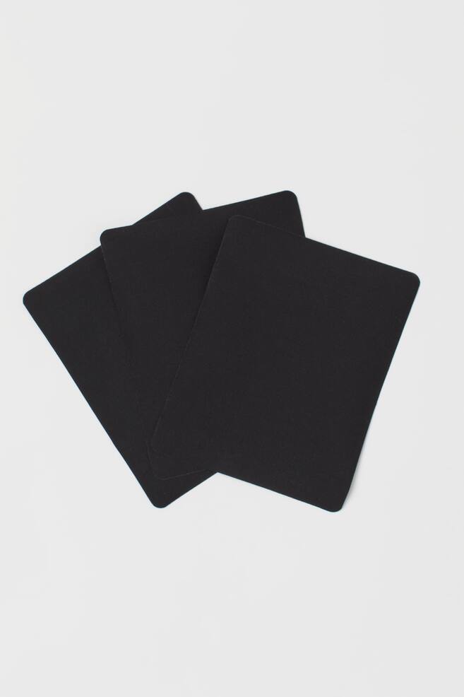 3-pack nylon patches - Black - 2