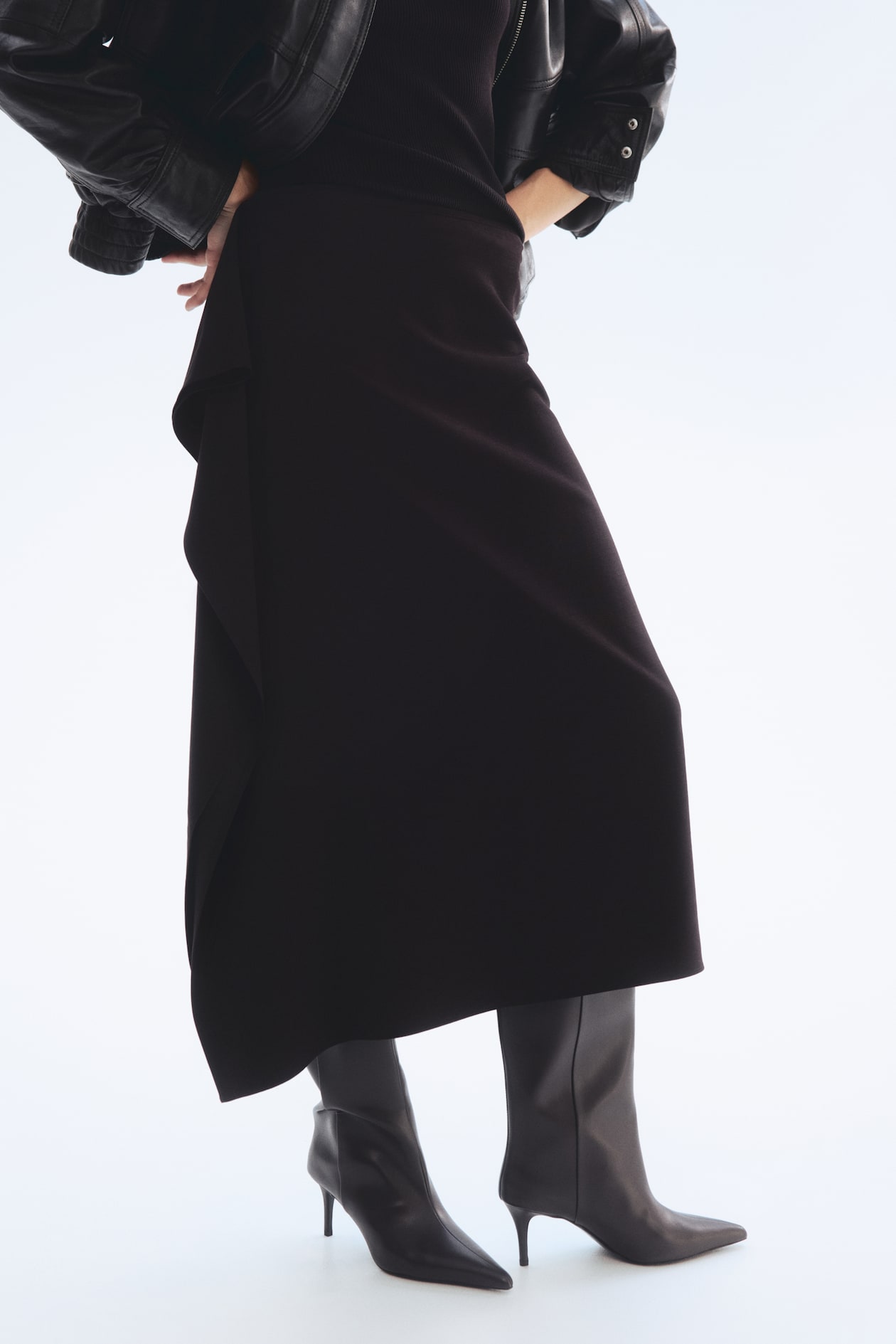 Flounced Midi Skirt - image 2