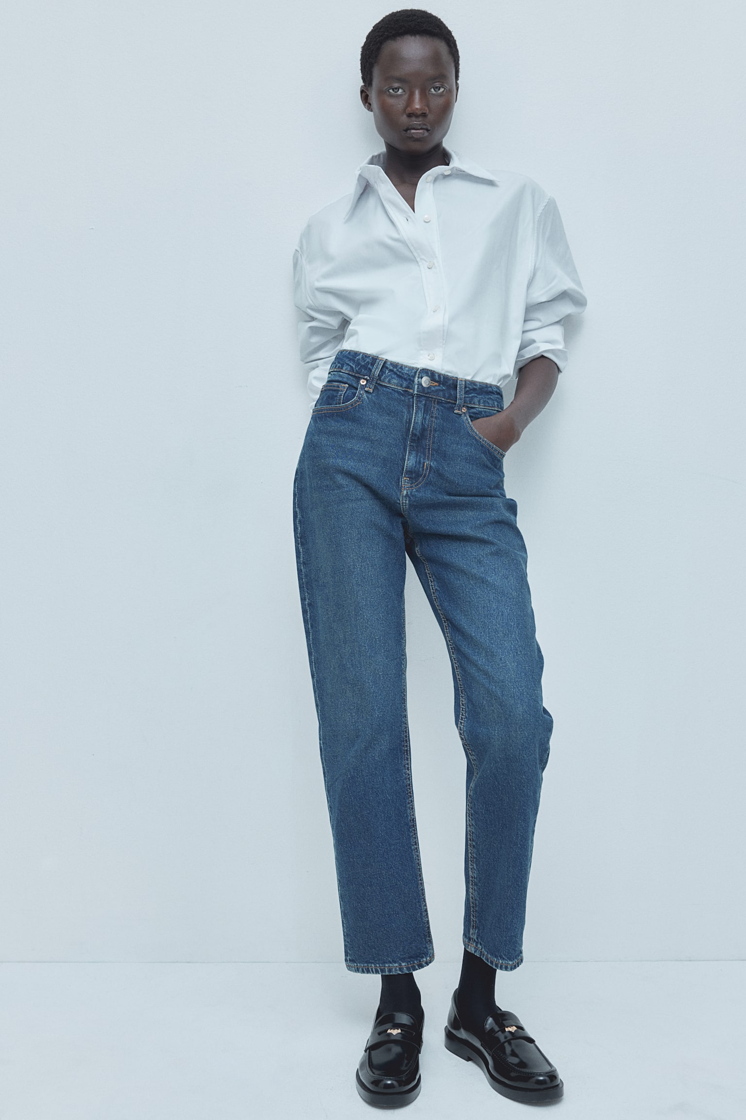 Slim Mom High Ankle Jeans - Denim blue/Dark denim blue/Light denim blue/Denim blue/Denim blue/Dark denim blue/Denim blue - 1