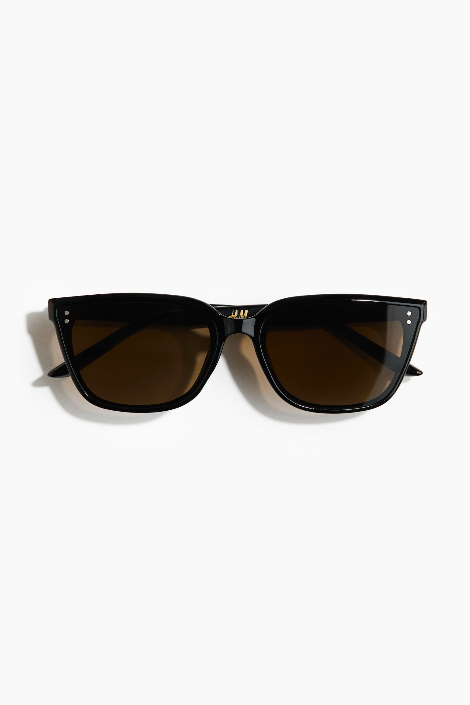 Square sunglasses - Black/Brown/Tortoiseshell pattern - 2