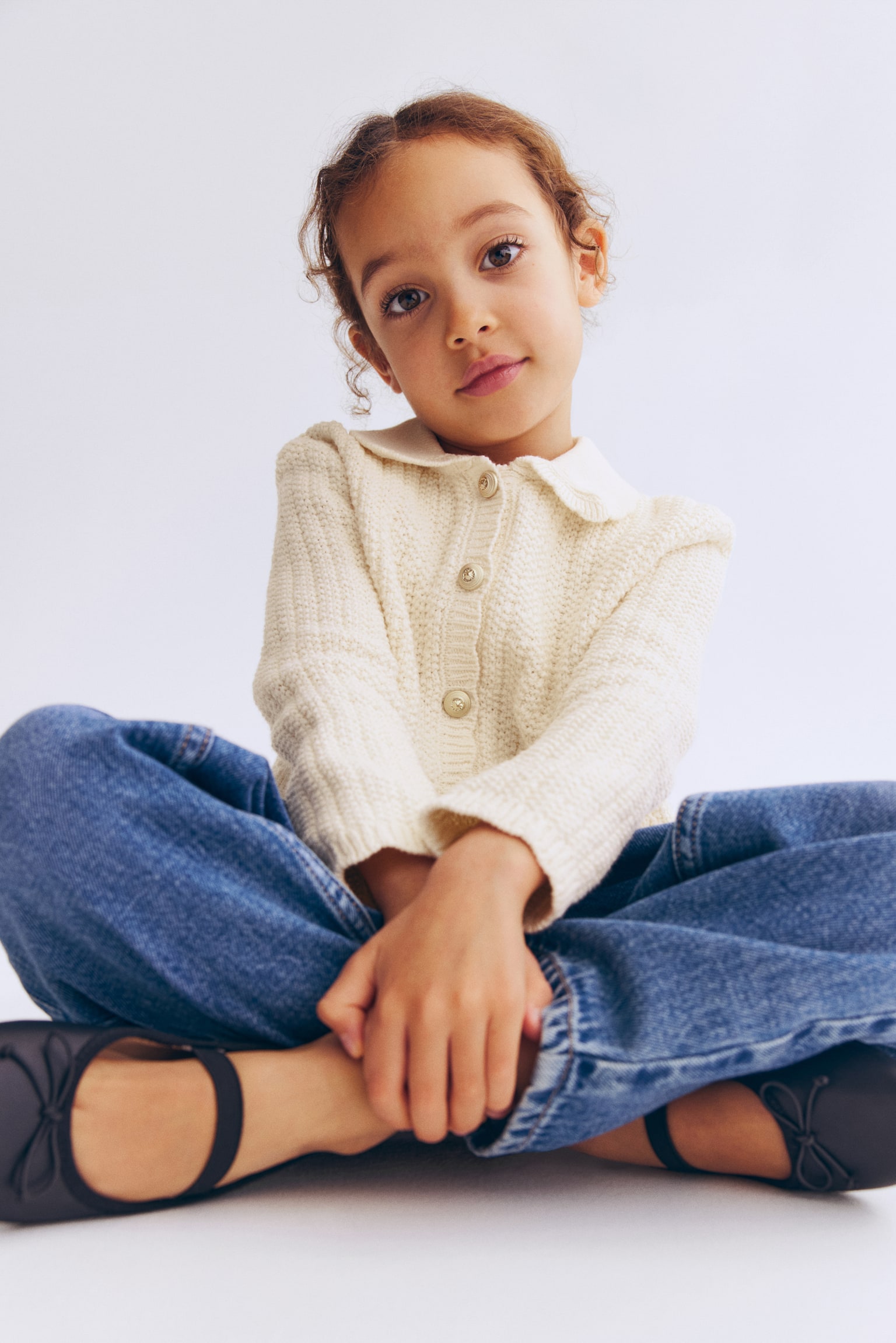 קרדיגן עם טקסטורה - בז' בהיר - 5