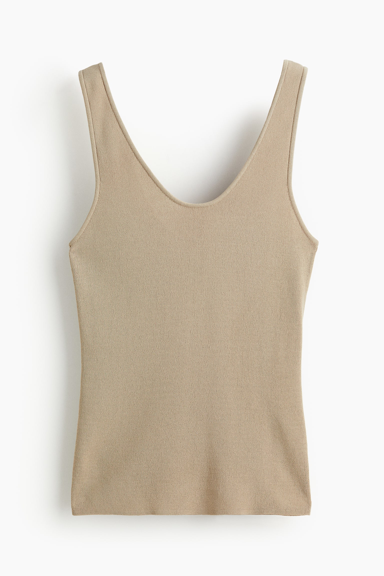 Knit Tank - Beige/Black/White/Bright orange - 2