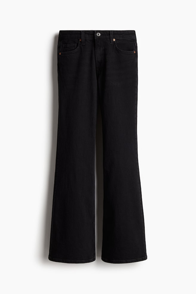 Flared High Jeans - Black/Pale denim blue/Light denim blue - 1