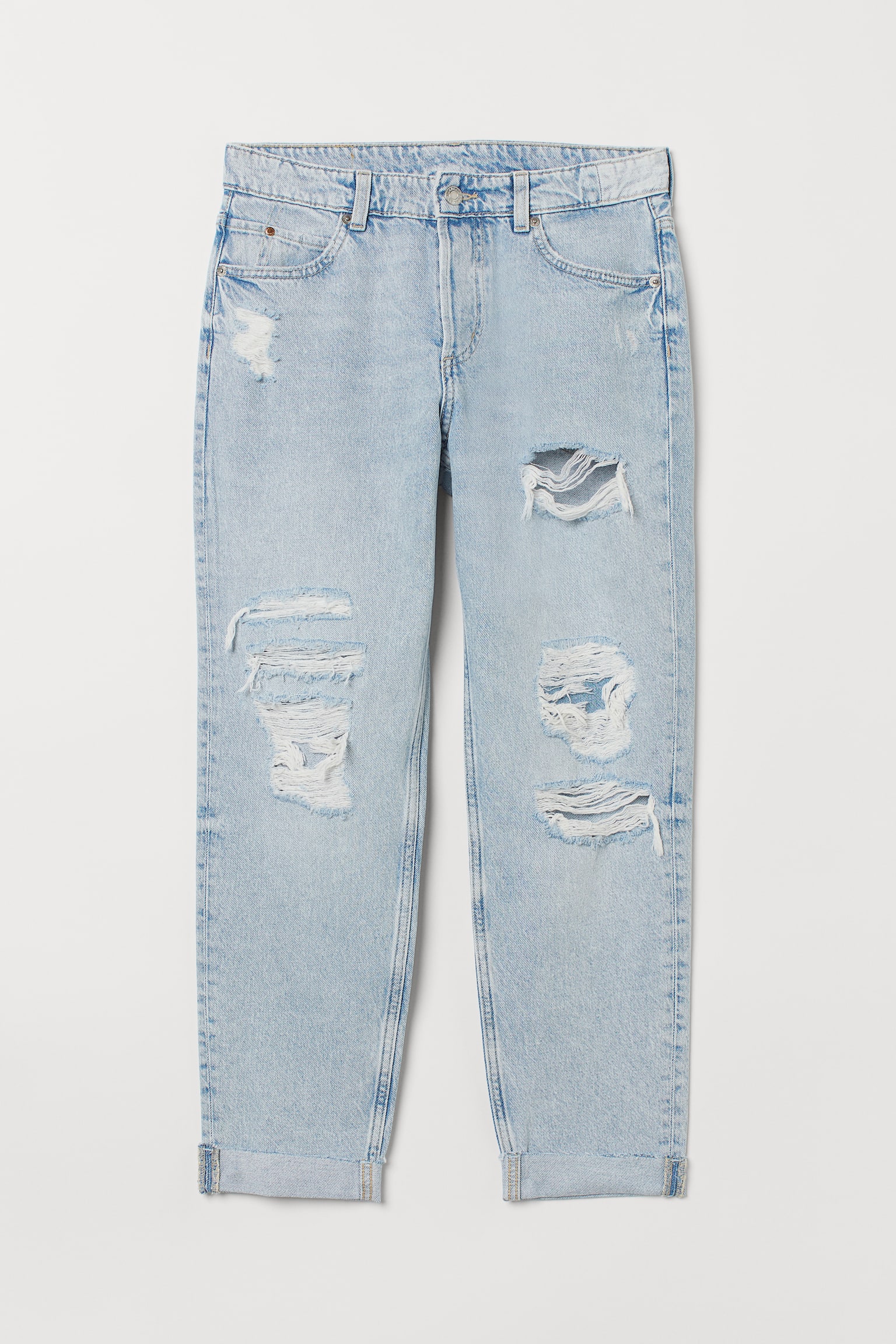 90s Boyfriend Fit Low Jeans - Hellblau - 1