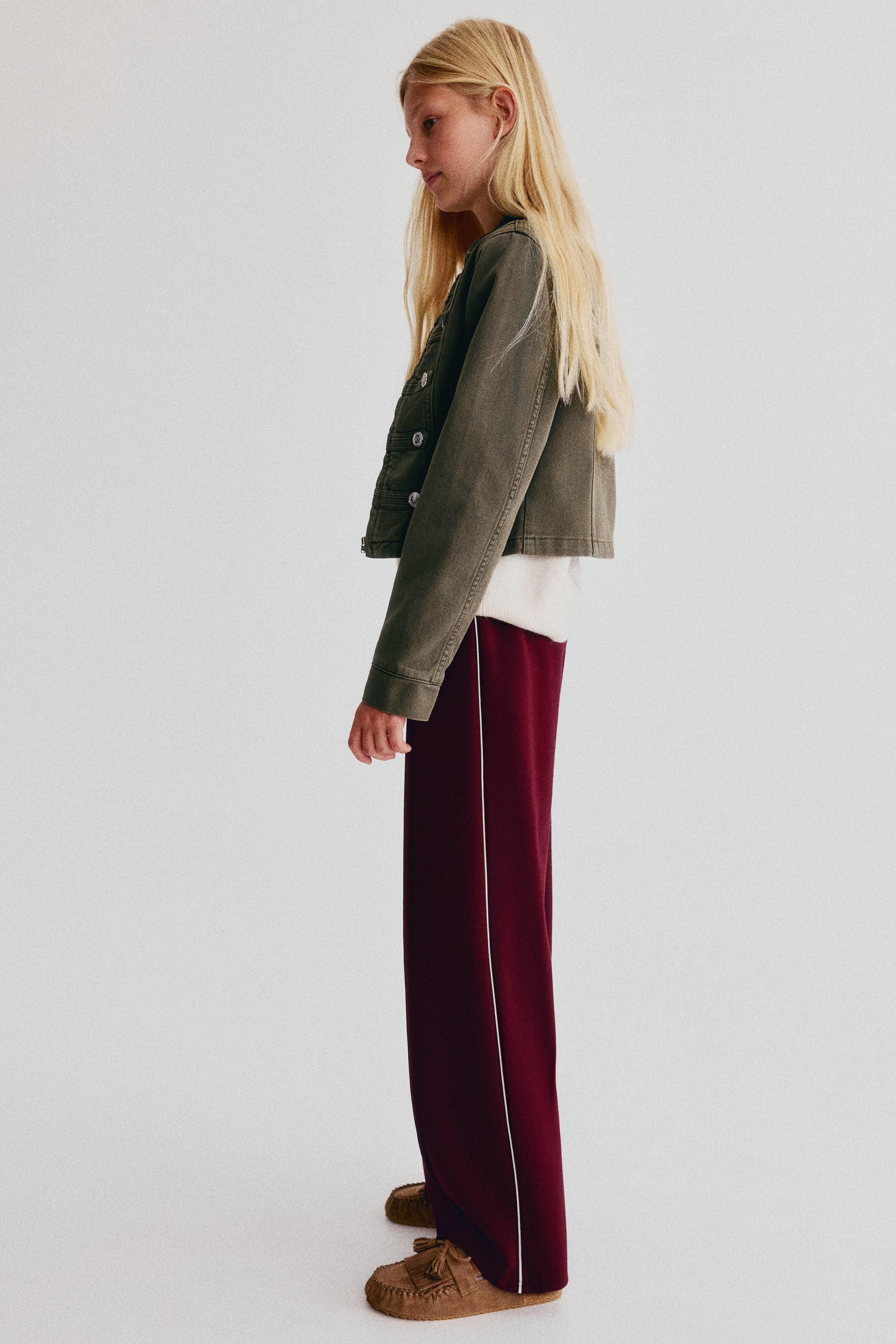 Детские брюки H&M Wide-Leg Scuba Joggers — фото 3