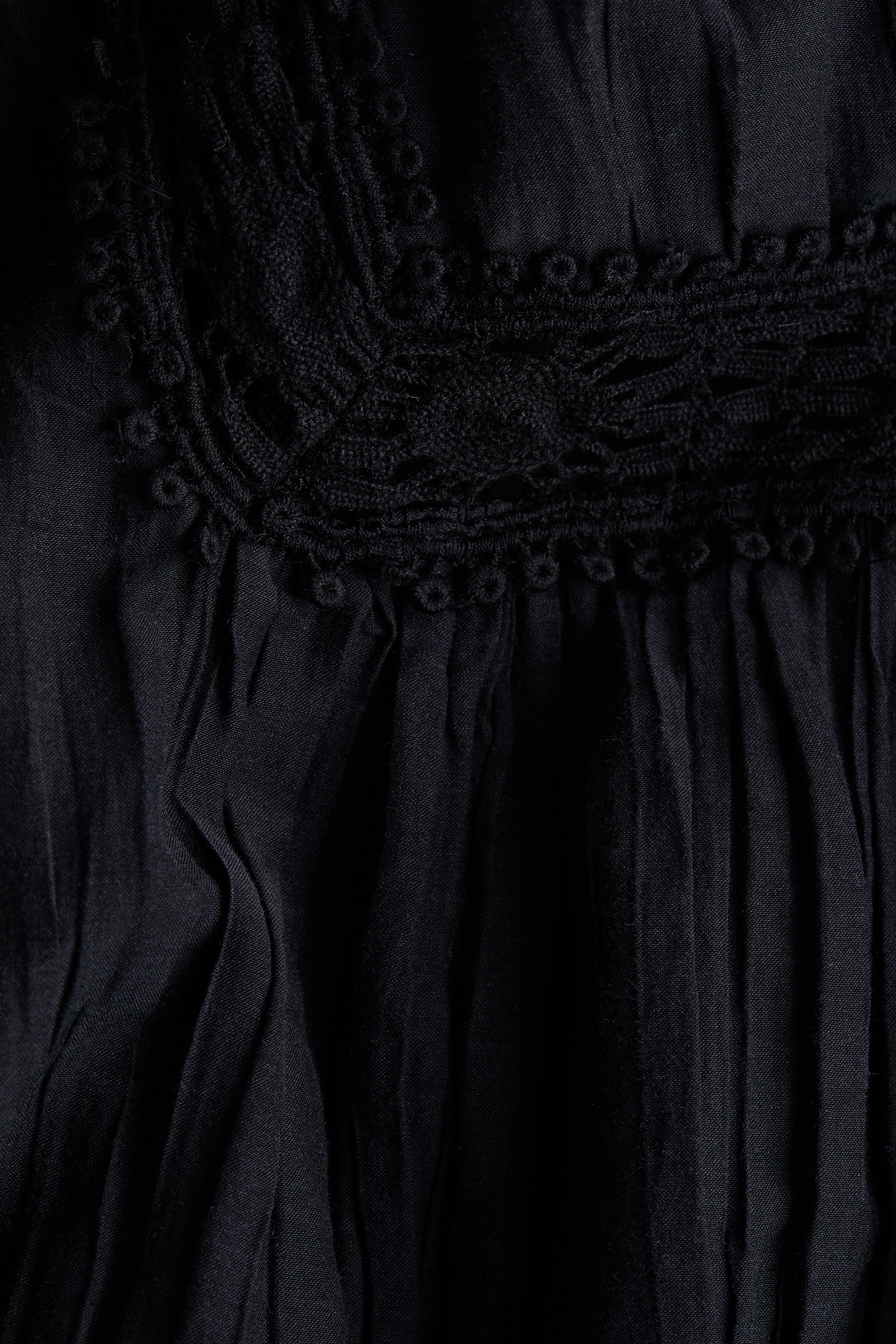 Lace-Inset Tunic Dress