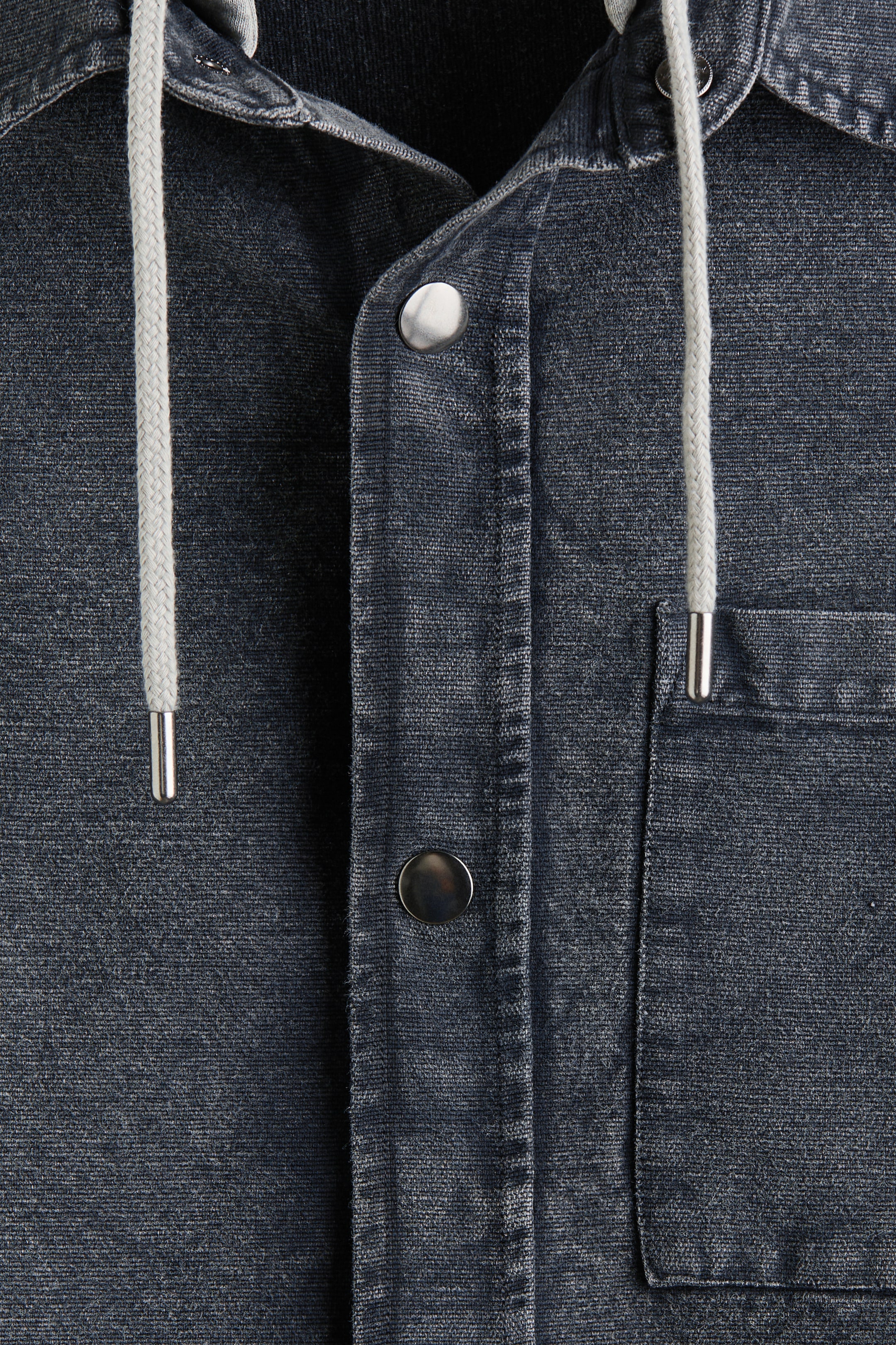 Мужские топы H&M Hooded Overshirt — фото 7