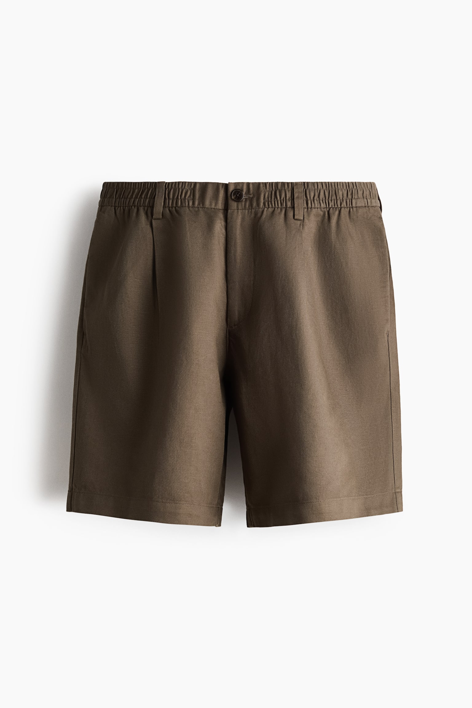 מכנסיים קצרים מתערובת פשתן Relaxed Fit - 2