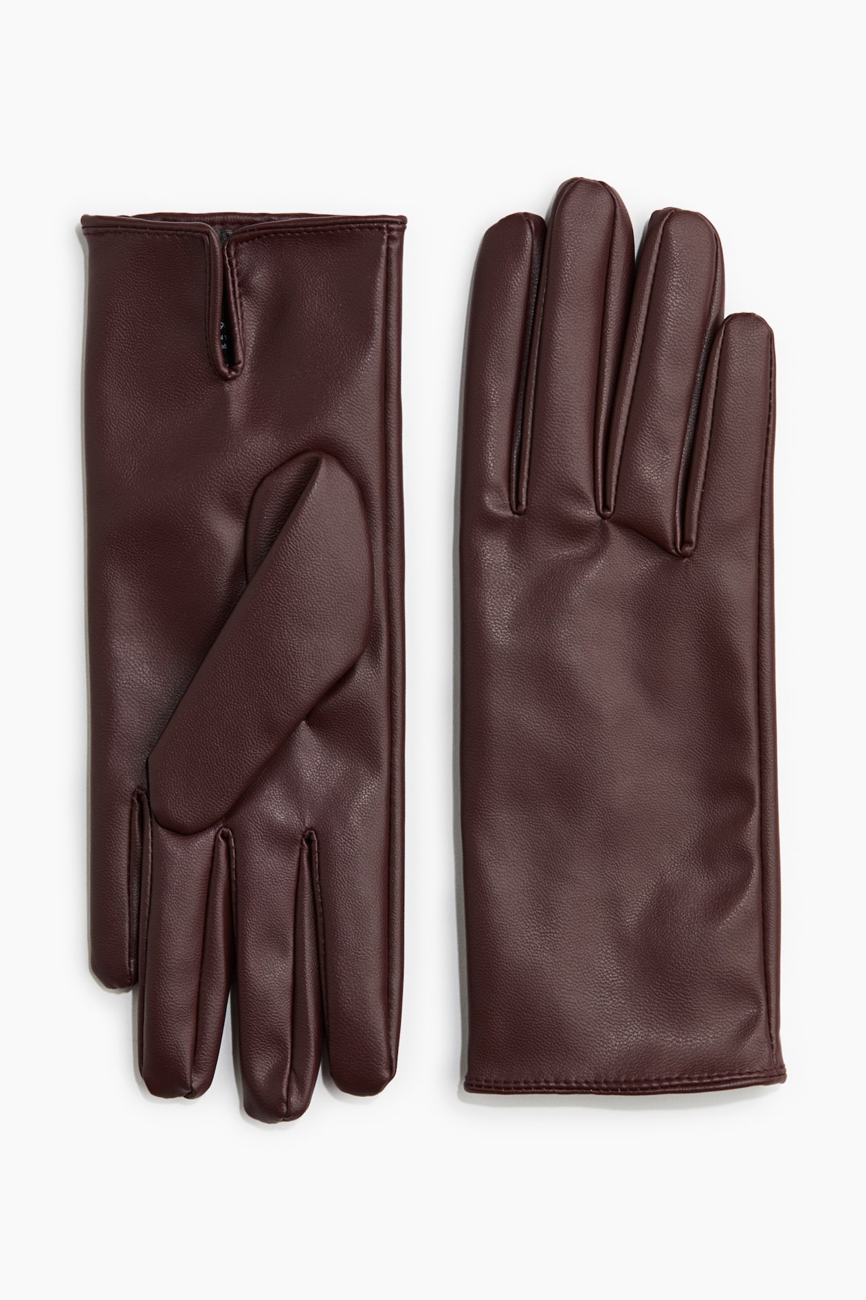 Gants en tissu enduit - Bordeaux - FEMME | H&M FR